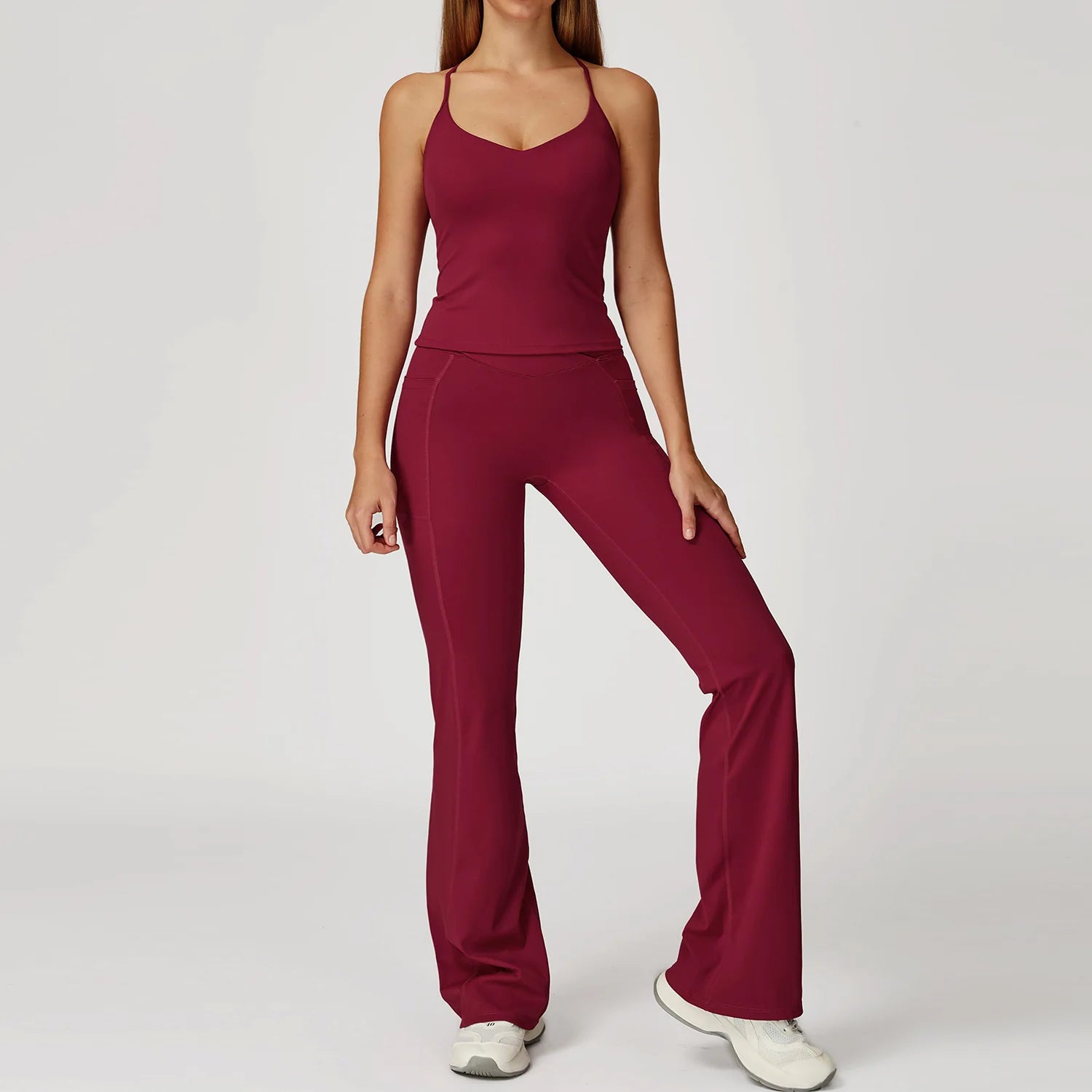 Women Tracksuit Yoga Set 2PCS Gym Workout Clothes for Female Push Up Bra High Waist Leggings Sexy Fitness Sportswear Sports Suit
