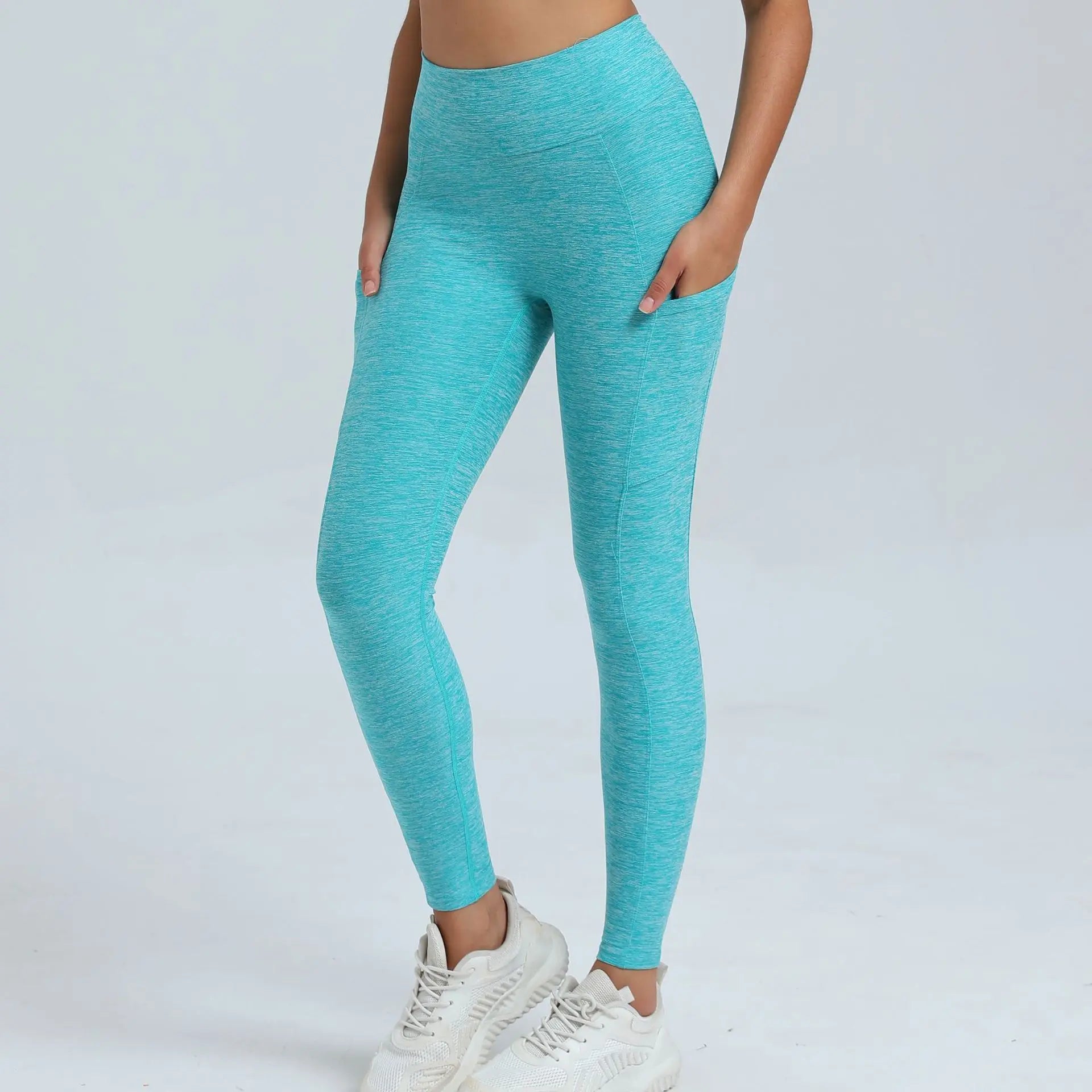 Women Sport Fitness Leggings High Waist Elastic Yoga Pants Training Running Scrunch Butt Gym Leggings Breathable Leggings Female