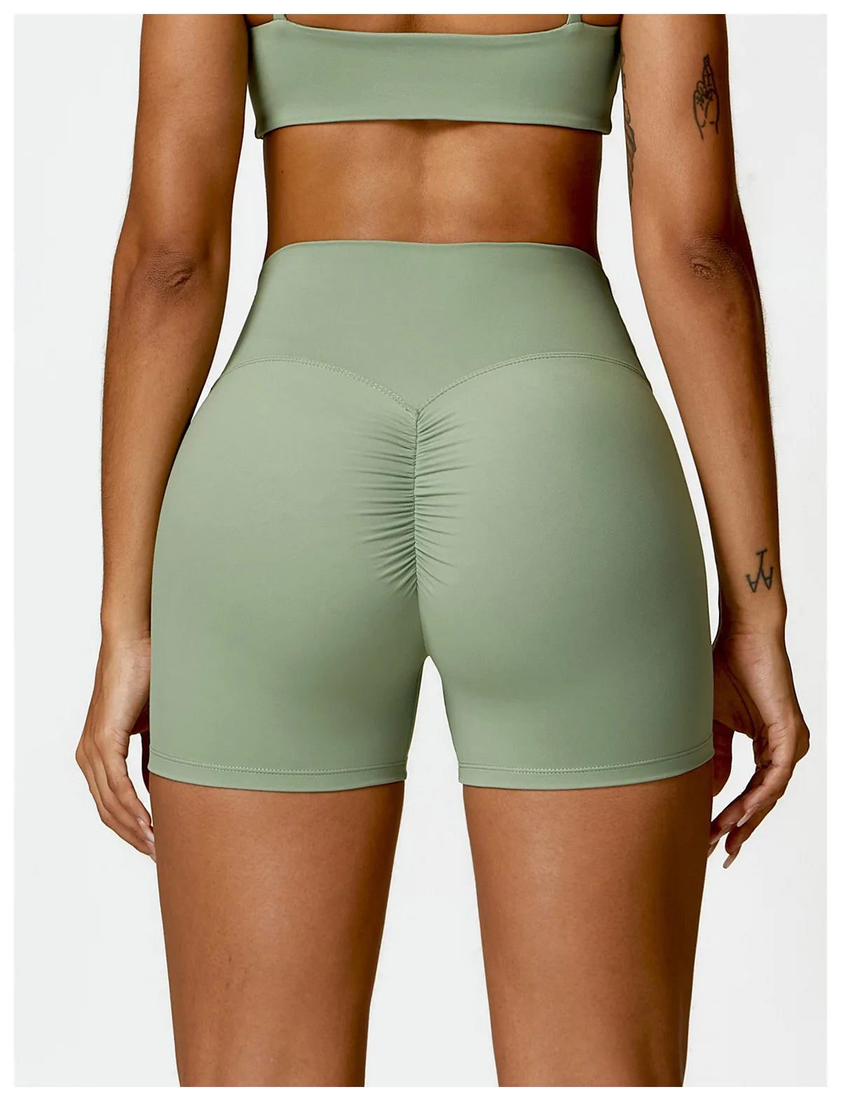 Women Sports Short Yoga Legging Shorts Squat Proof High Waist Fitness Tight Shorts Cycling Running Push Up Workout Gym Shorts