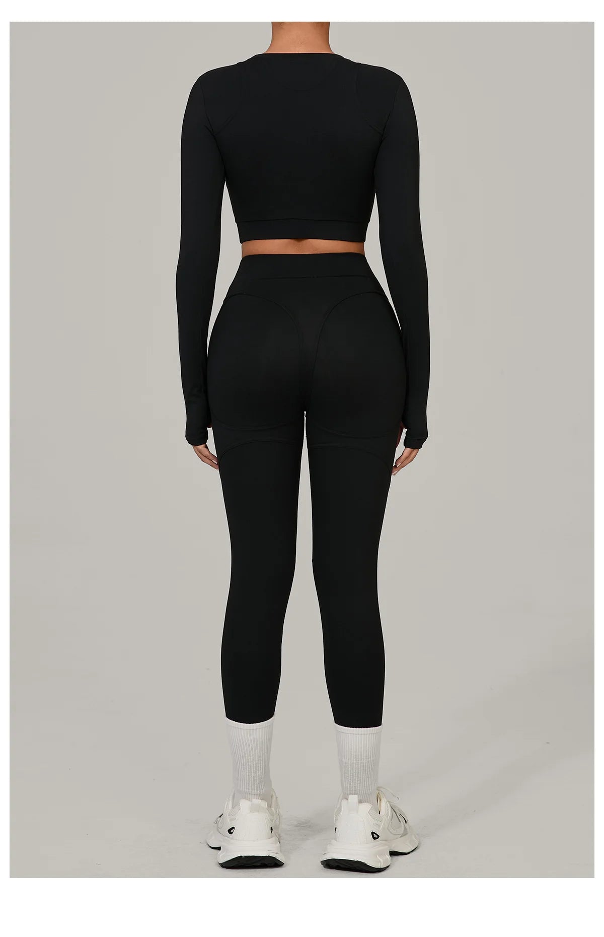 Women Tracksuit 2PCS Yoga Suit Sports Set Women Quick-Drying Gym Set Running Workout Long Sleeve Sports Shirt Yoga Clothing
