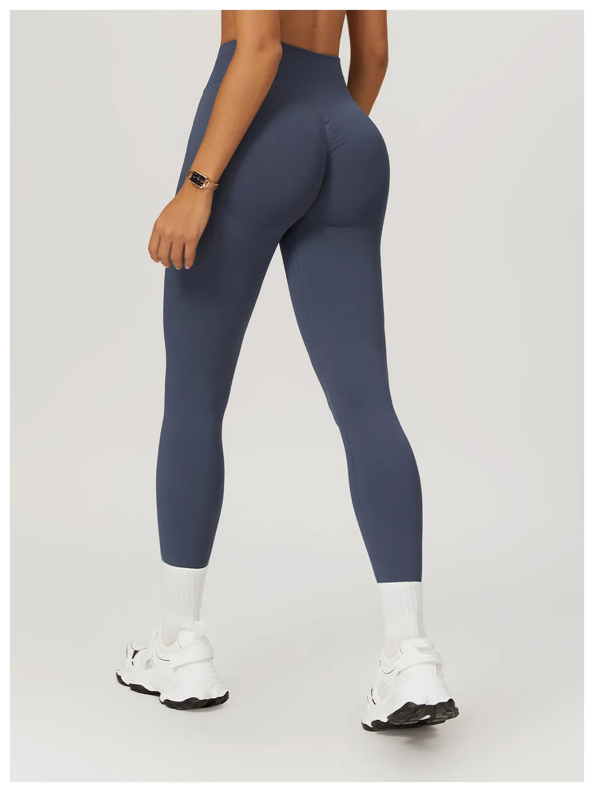 Seamless Fitness Leggings Women Sport High Waist Elastic Ribbed Yoga Leggings Gym Jogging Quick Dry Push Up Slim Pants Female