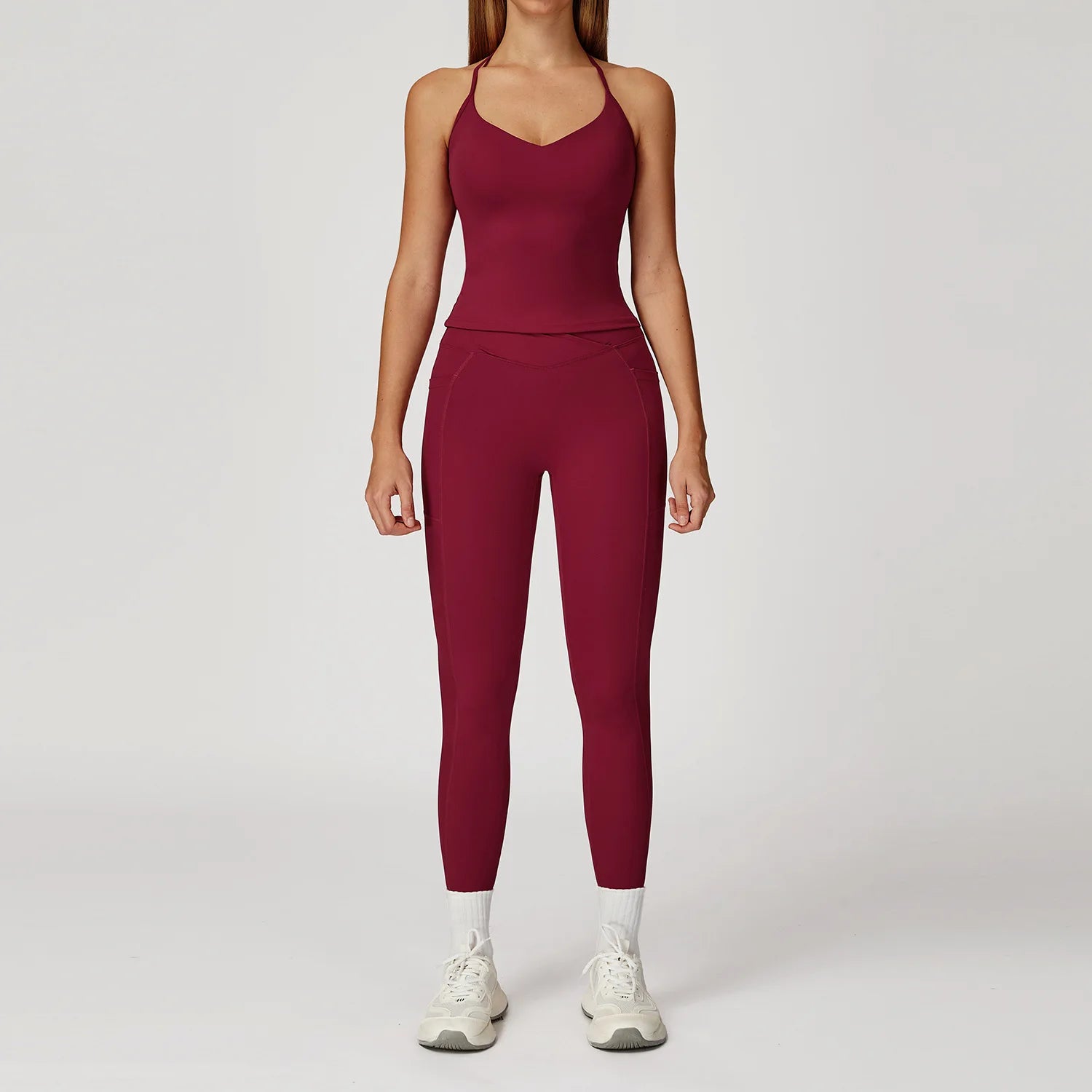 Women Tracksuit Yoga Set 2PCS Gym Workout Clothes for Female Push Up Bra High Waist Leggings Sexy Fitness Sportswear Sports Suit