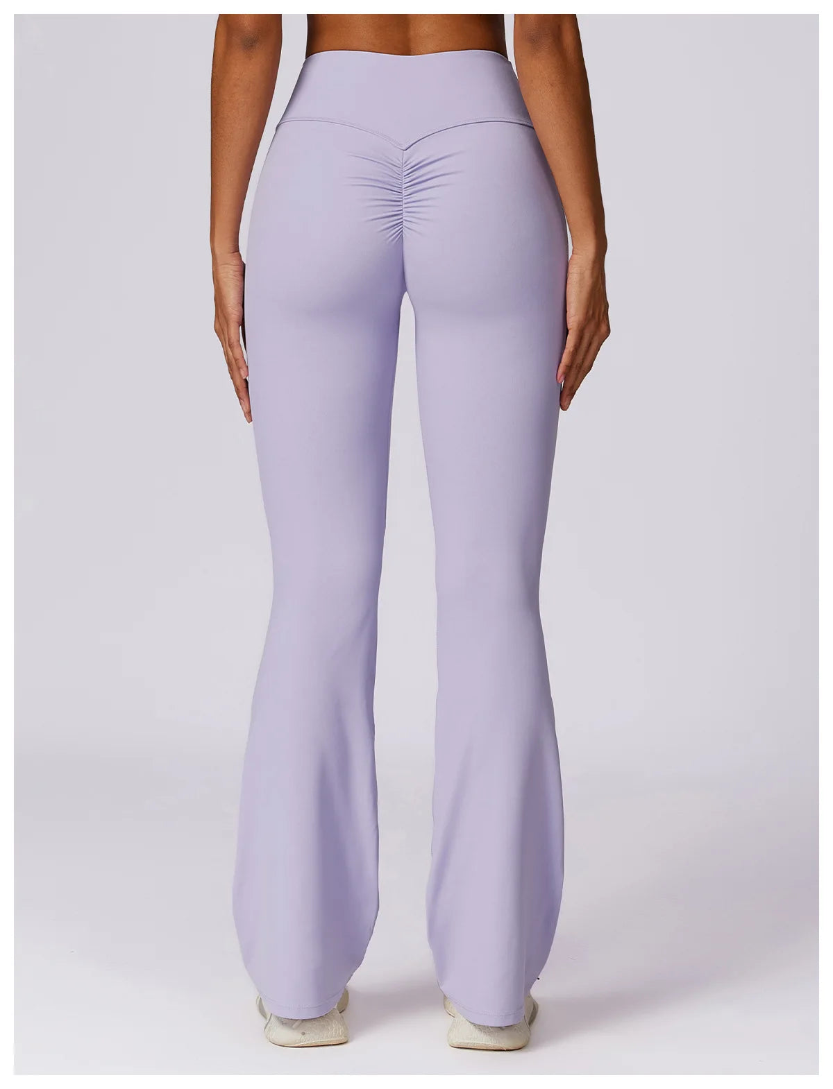 Yoga Bell-bottoms Tight Scrunch Butt Lifting Dance High Waist Tights Women Sport Pants Gym Running Breathable Fitness Leggings