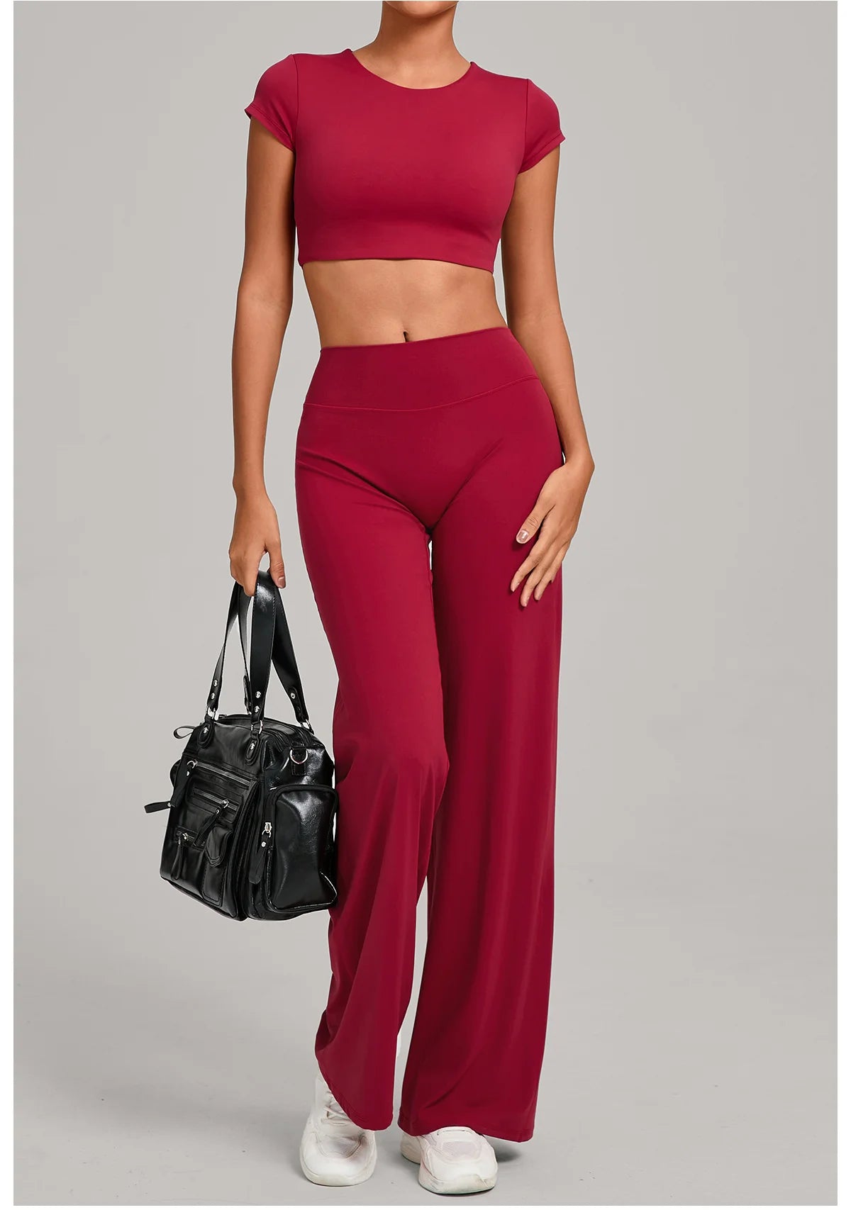 Women Tracksuit Yoga Suit 2PCS Sports Outfits Gym Set Running Workout Clothes Sports Short Sleeves Athletic Wear Yoga Clothing