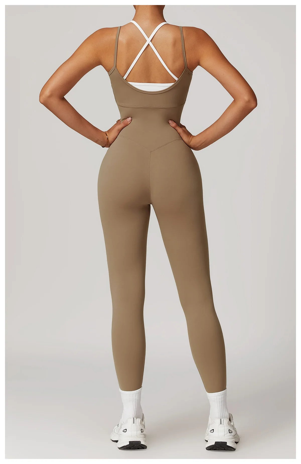 Color Blocked Jumpsuit Gym Set Women Yoga Suit Back Cross Sportswear Women Sports Jumpsuit Fitness Rompers Workout Bodysuits