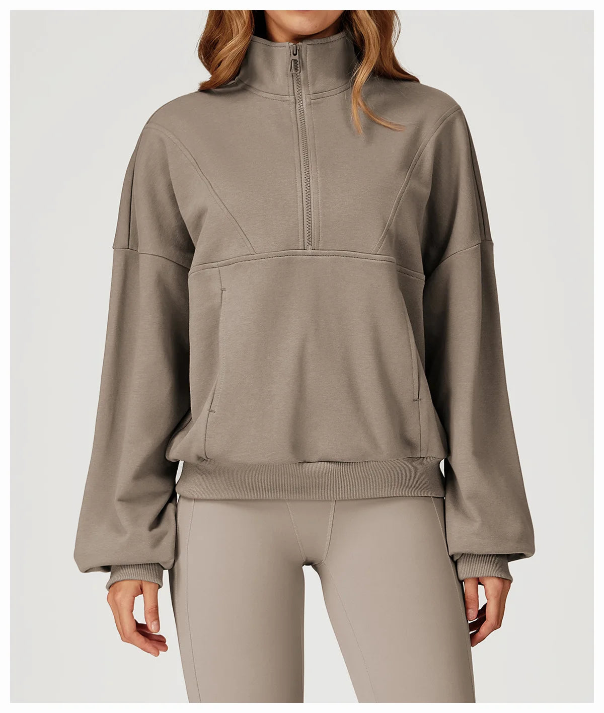 Winter Casual Hoodie Zipper Long Sleeved Women's Top Windproof and Warm Loose Hoodie Women's Outdoor Running Sportswear