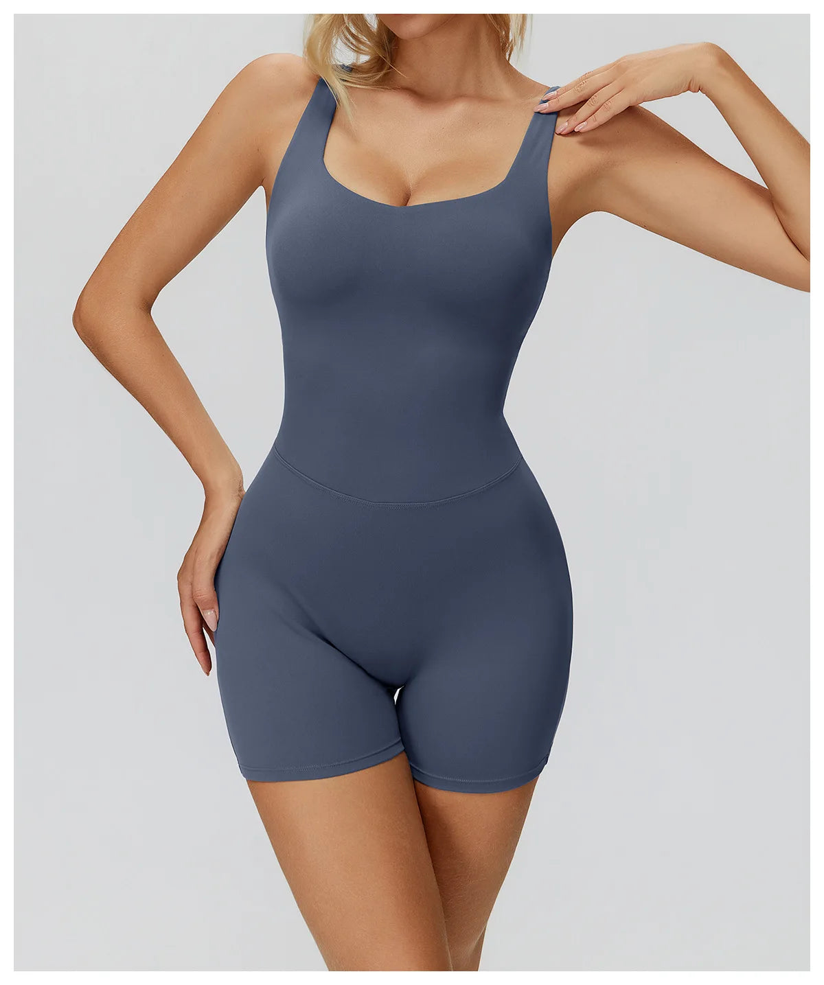 Jumpsuit Women's Short Tracksuit Yoga Set One-Piece Sportswear Push Up Gym Workout Clothes Fitness Stretch Bodysuit Yoga Suit