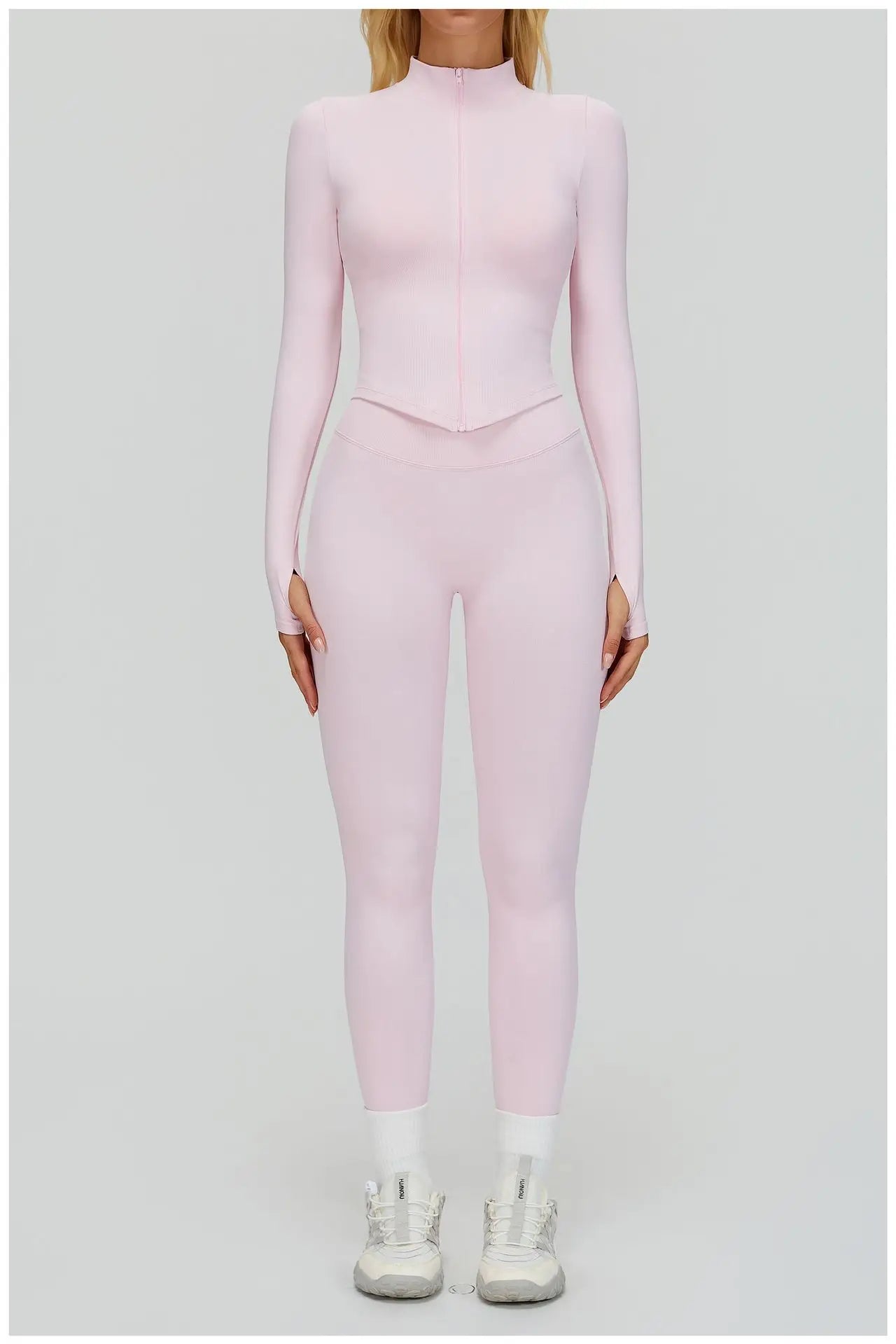 Seamless Yoga Suit 2PCS Sports Set Women Tracksuit Gym Running Workout Clothes Sports Long Sleeve Athletic Wear Yoga Clothing
