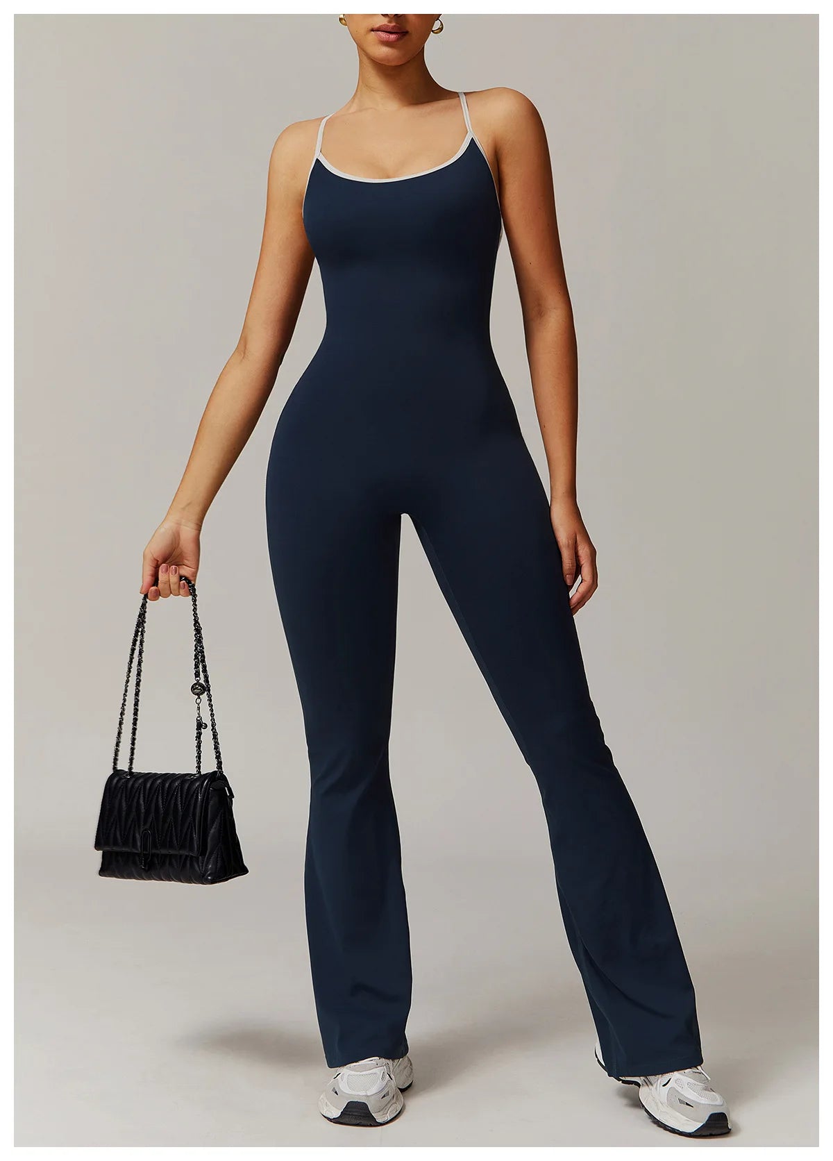 Sexy Back V Jumpsuit Gym Set Women Training Yoga Suit Sportswear Women Sports Jumpsuit Fitness Rompers Stretch Workout Bodysuits