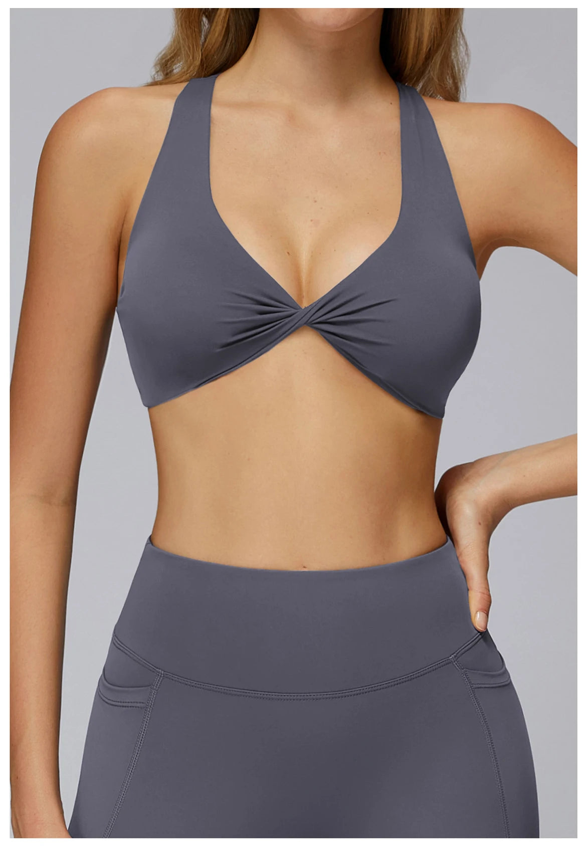 High Intensity Sports Underwear Women Shockproof Sagging Resistant Yoga Vest Fitness Bra Integrated Professional Running Gym Top
