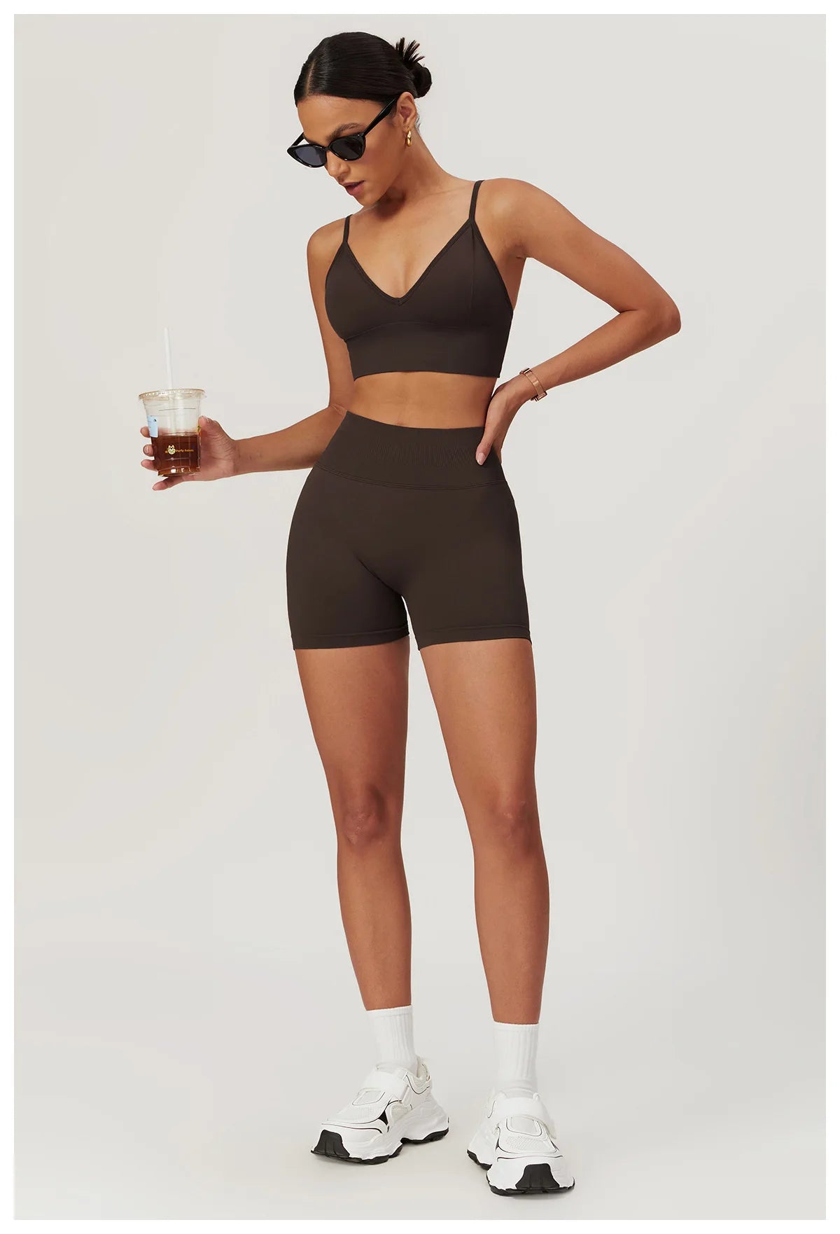 Ribbed Shorts for Women Yoga Shorts Push Up Booty Workout Gym Shorts Fitness High Waist Sports Short Seamless Women Clothing