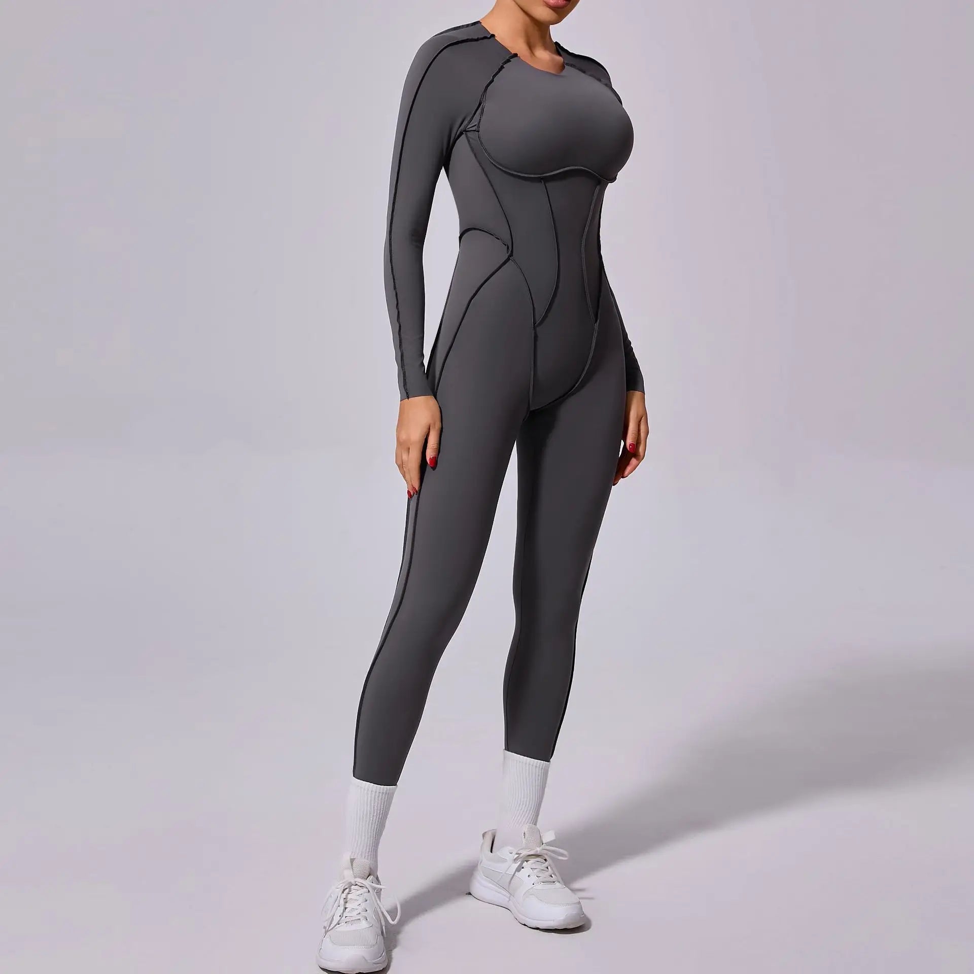 Workout Jumpsuit Sports Overalls Women Tracksuit Gym Clothing Running Long Sleeved Fitness Suits Gym Clothes Sportswear Yoga Set