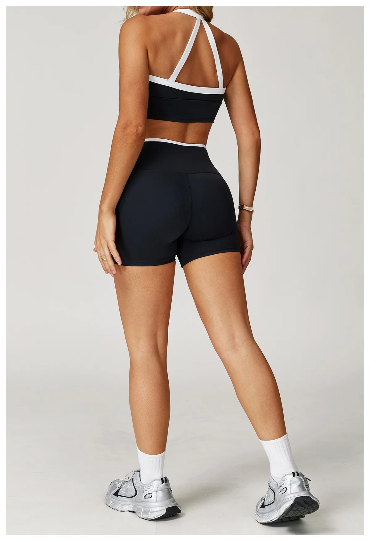 Women Yoga Shorts High Waist Workout Shorts Fitness Impact Shorts Yoga Lift Butt Fitness Ladies Cycling Gym Running Short Pants