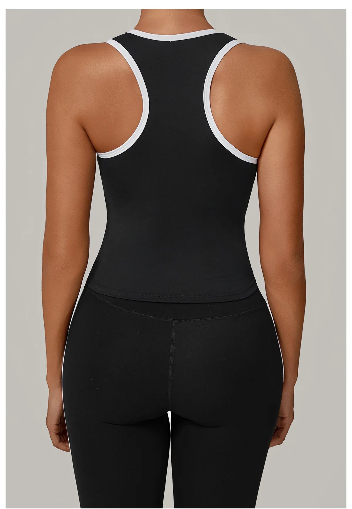 Women's Impact Strappy Top Sports Underwear Yoga Vest Fitness Tank Top Gym Beautiful Open Back Bra Running Workout Halter Bra