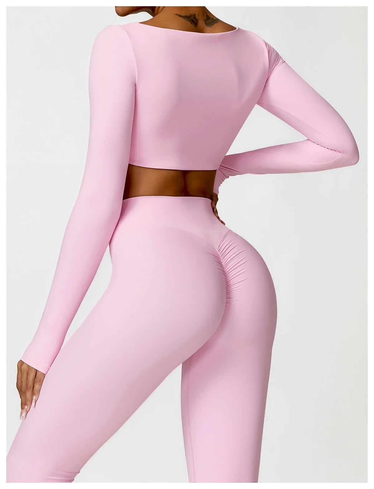 Winter Yoga Long sleeved Women's Outdoor Running Fitness Wear T-shirt Long sleeved Yoga Shirt Gym Push Up Workout Sports Top
