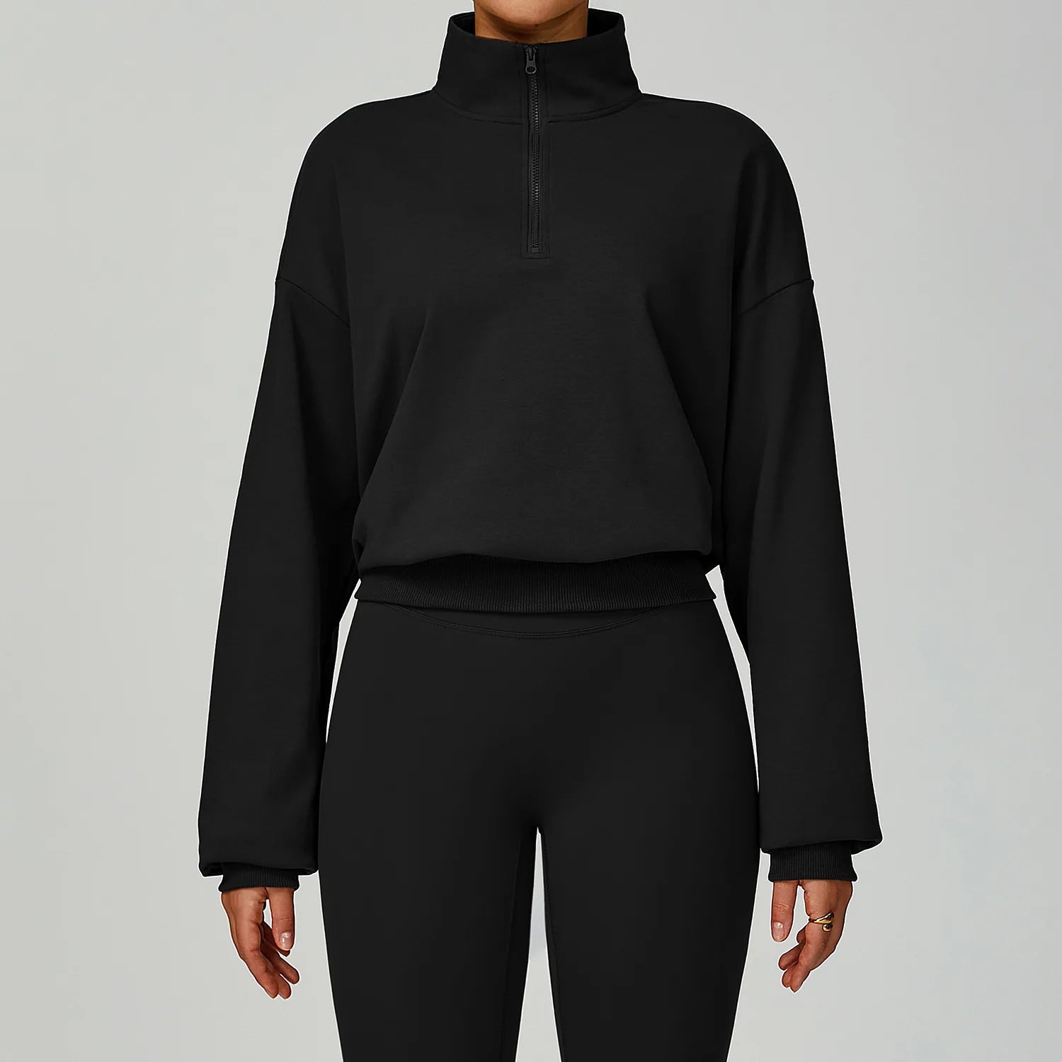 New Winter Zipper Hoodie Women's Long Sleeve Casual Loose Windproof Warm Versatile Hoodie Women's Running and Fitness Sportswear