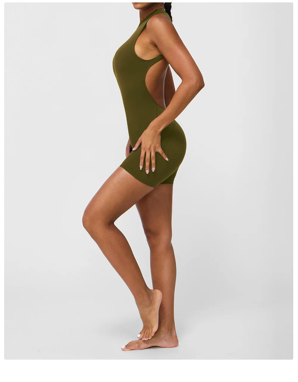 Sexy Back V Jumpsuits Women's Tracksuit Yoga Set One Piece Fitness Workout Rompers Sportswear Gym Set Workout Clothes For Women