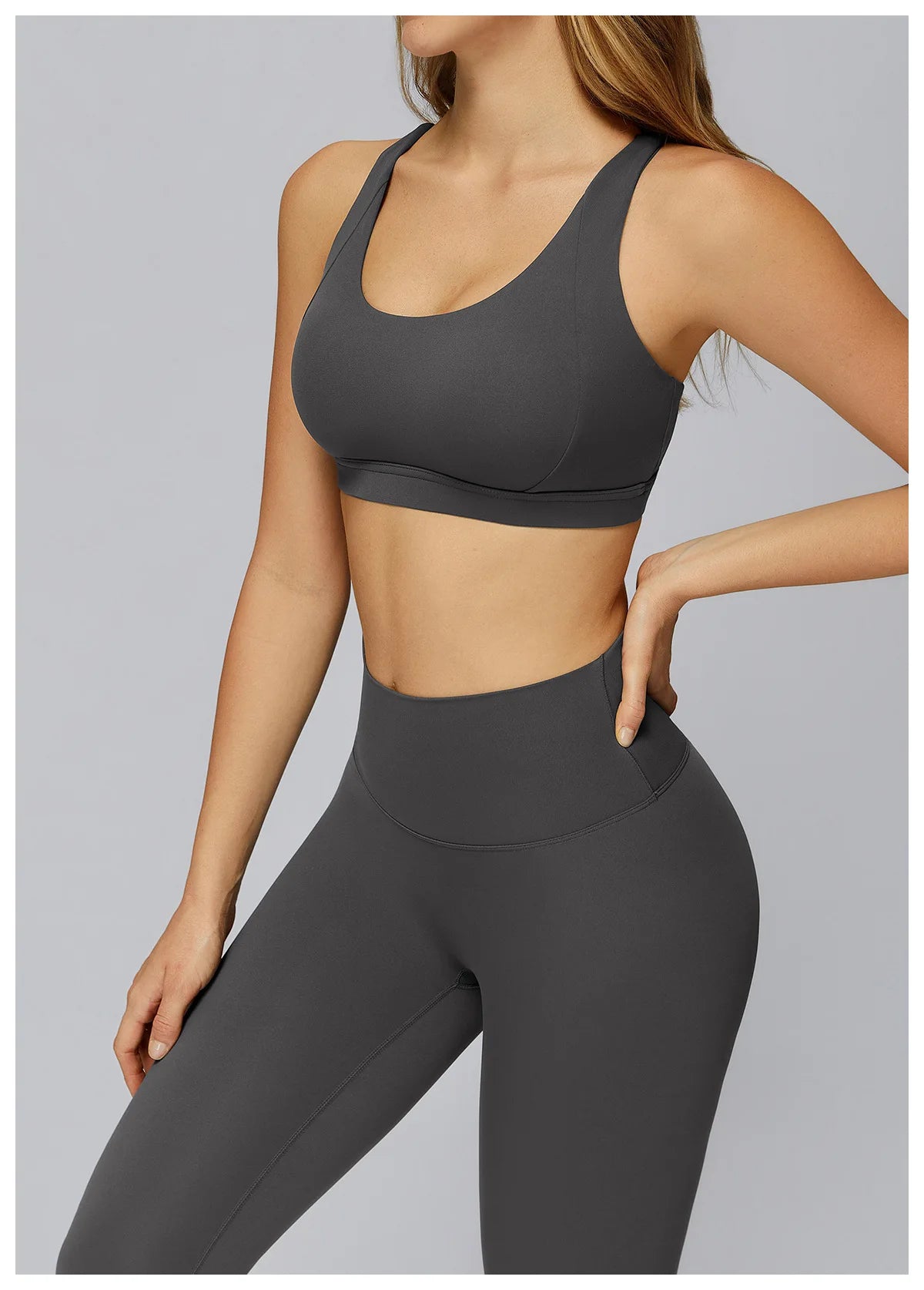 2PCS Yoga Suit Women Tracksuit Sports Bra High Waist Leggings Shorts Outfit Gym Set Fitness Workout Clothes Running Sportswear