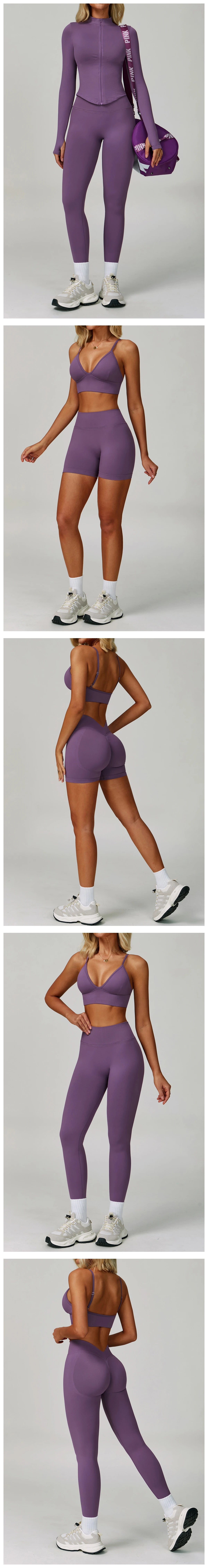 Seamless Yoga Suit 2PCS Sports Set Women Tracksuit Gym Running Workout Clothes Sports Long Sleeve Athletic Wear Yoga Clothing