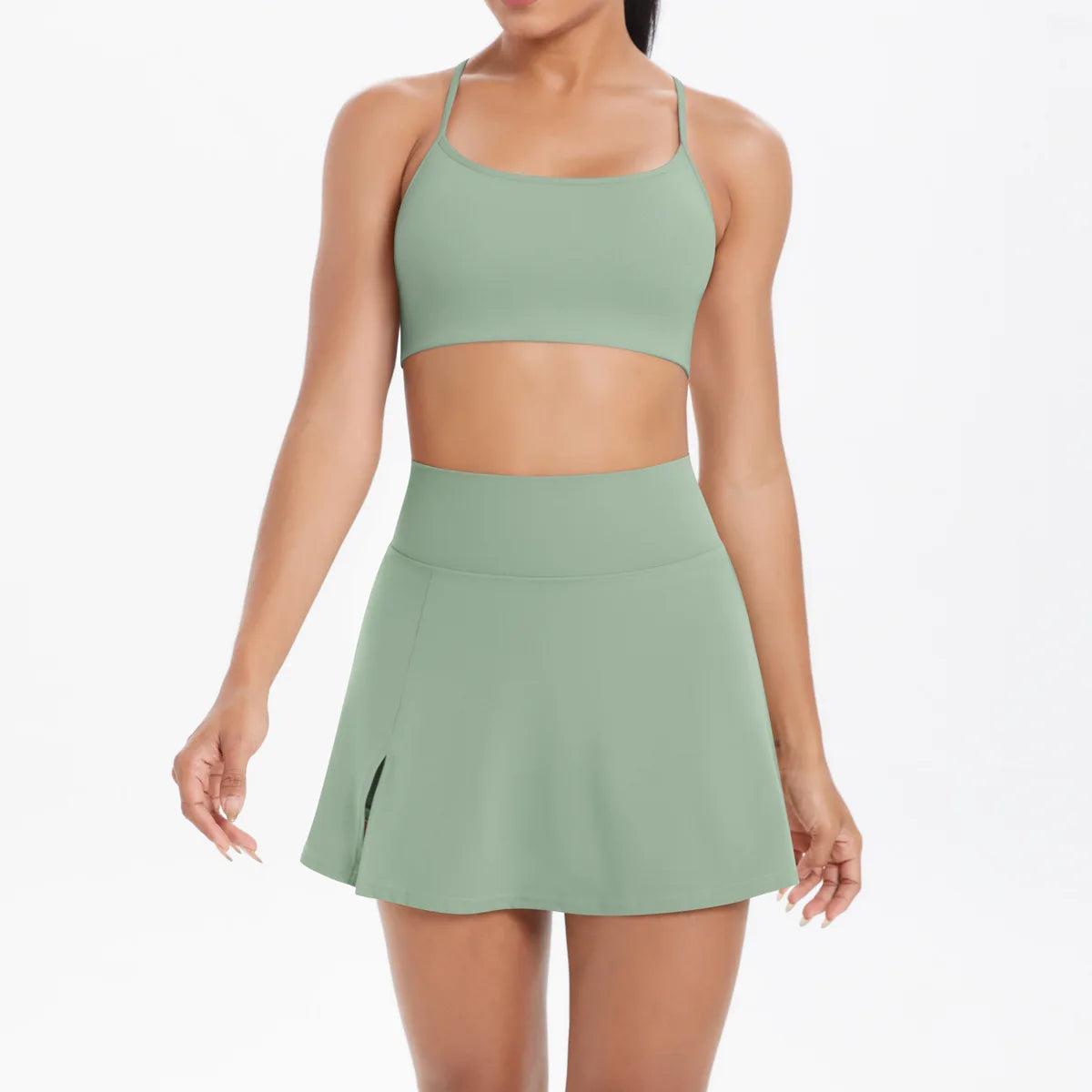 Yoga Outfits Women Tracksuit Sport Bras Shorts Workout Set Women Yoga Clothes Fitness Yoga Short Skirt Gym Set Yoga Sets