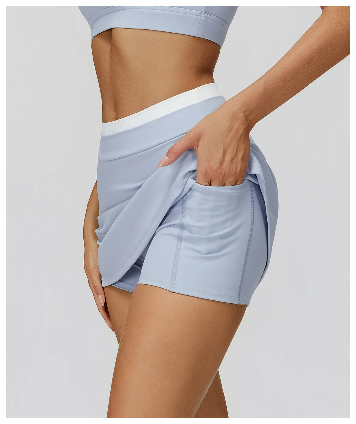 High Waist Sports Short Skirt Lined Shorts Fitness Yoga Quick Dry Running Workout Sport Skirts Tennis Skirt Golf Wear for Women