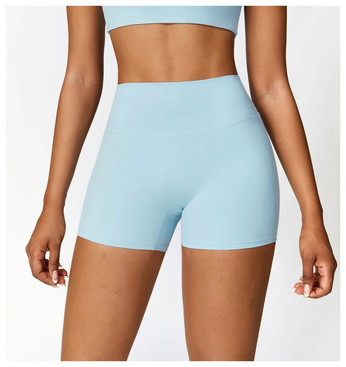 Women Yoga Shorts Fitness Shorts Running Cycling Shorts Breathable Sports Leggings High Waist Summer Workout Gym Push Up Shorts