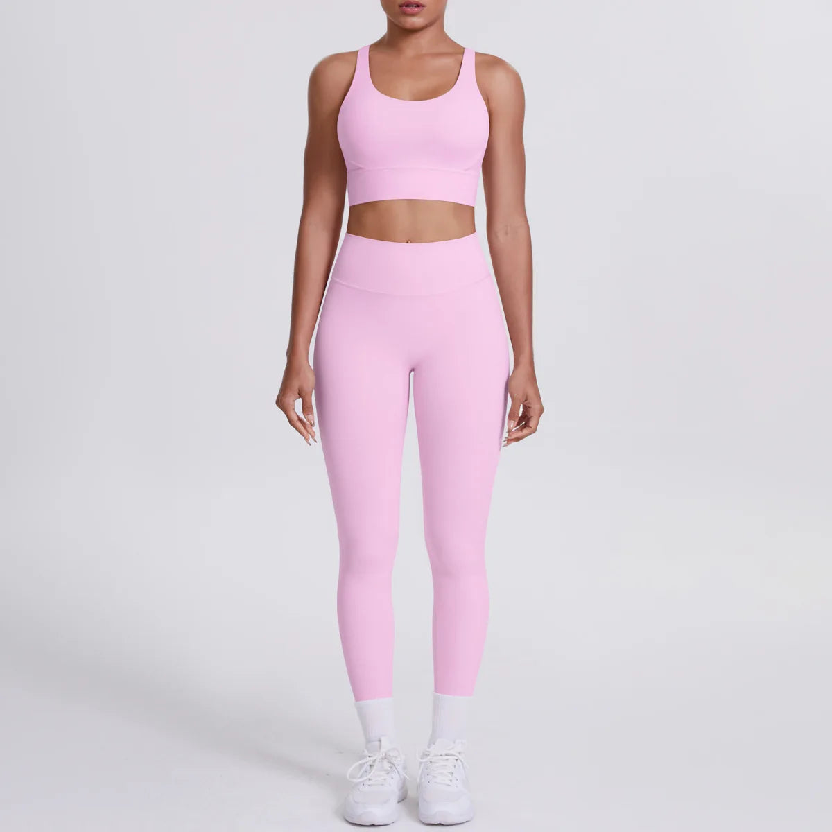 JJUREN Seamless Yoga Suit Women Tracksuit Sports Bra High Waist Leggings Yoga Outfit Gym Set Fitness Workout Clothes Sportswear