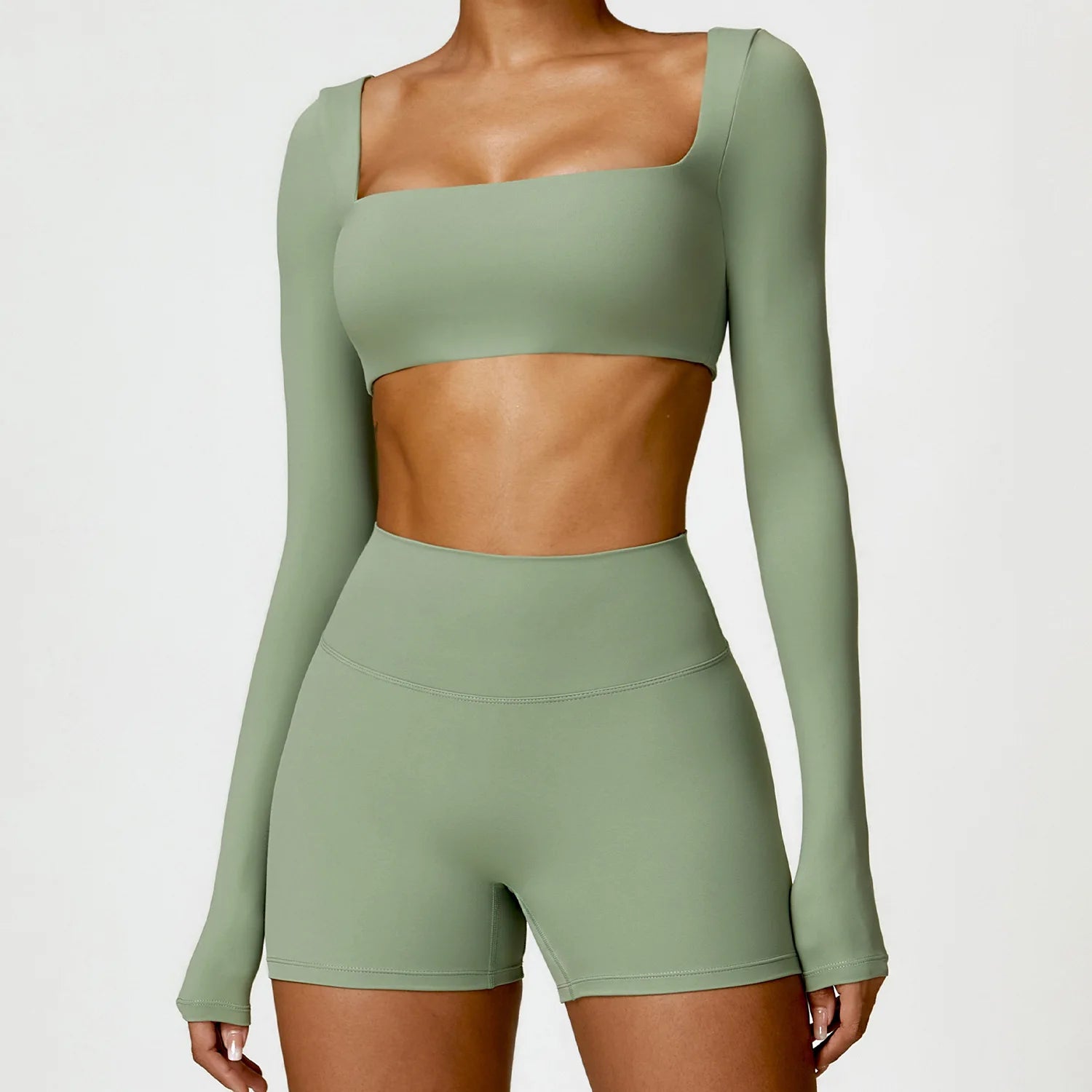 Winter Yoga Long sleeved Women's Outdoor Running Fitness Wear T-shirt Long sleeved Yoga Shirt Gym Push Up Workout Sports Top