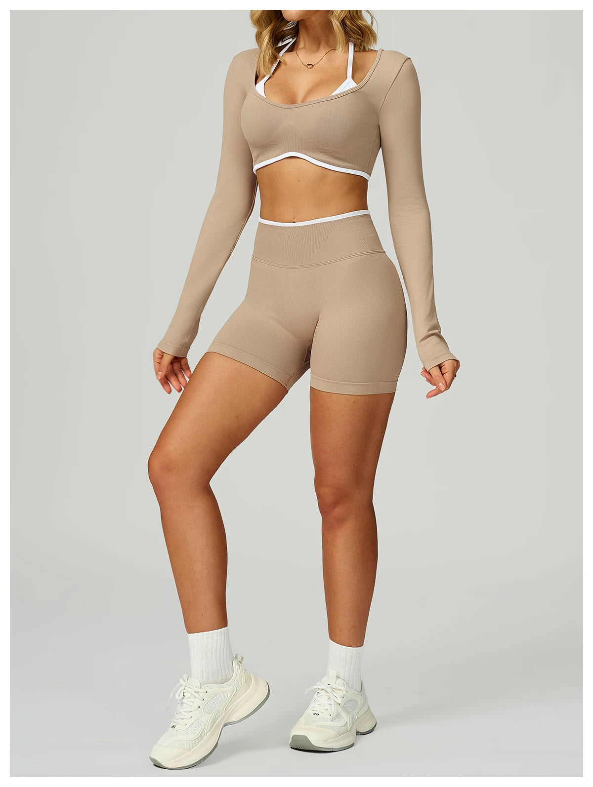 Seamless Women Sports Short Yoga Legging Shorts Squat Proof High Waist Fitness Tight Shorts Cycling Impact Workout Gym Shorts
