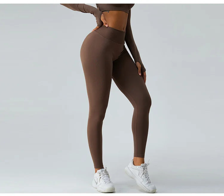 Seamless Push Up Sport Back V Butt Scrunch Leggings Women Workout Gym Clothing Women Training Tights Fitness Yoga Pants Leggings