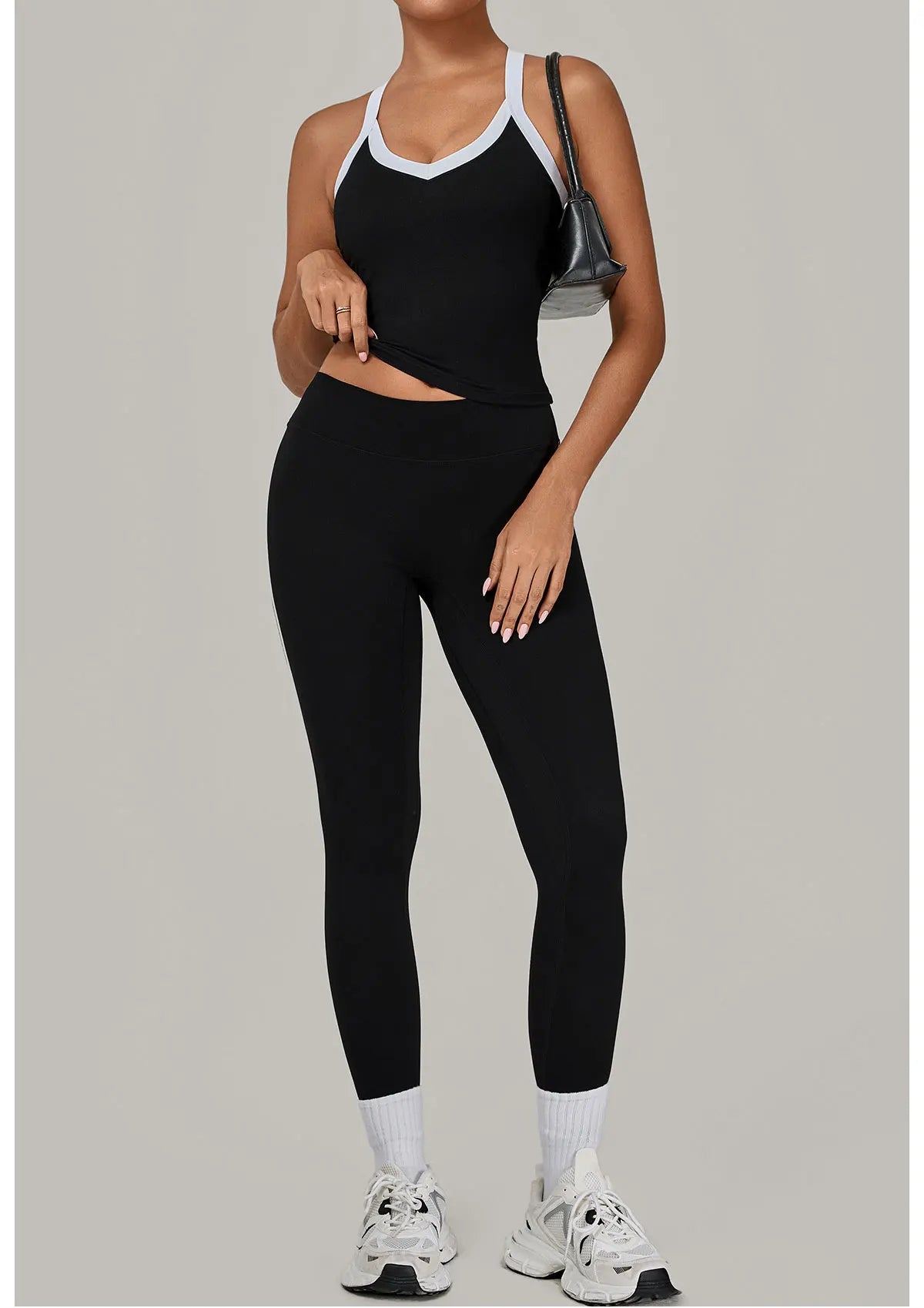 2 Pieces Yoga Set Women's Tracksuit Workout Clothes Sportswear Gym Clothing High Waist Leggings Fitness Bra Push Up Sports Suits
