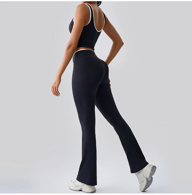 Women Tracksuit 2PCS Yoga Set Nude Feeling Workout Sets Gym Push Up Fitness Running Workout Sportwear Sport Bra Leggings Suit
