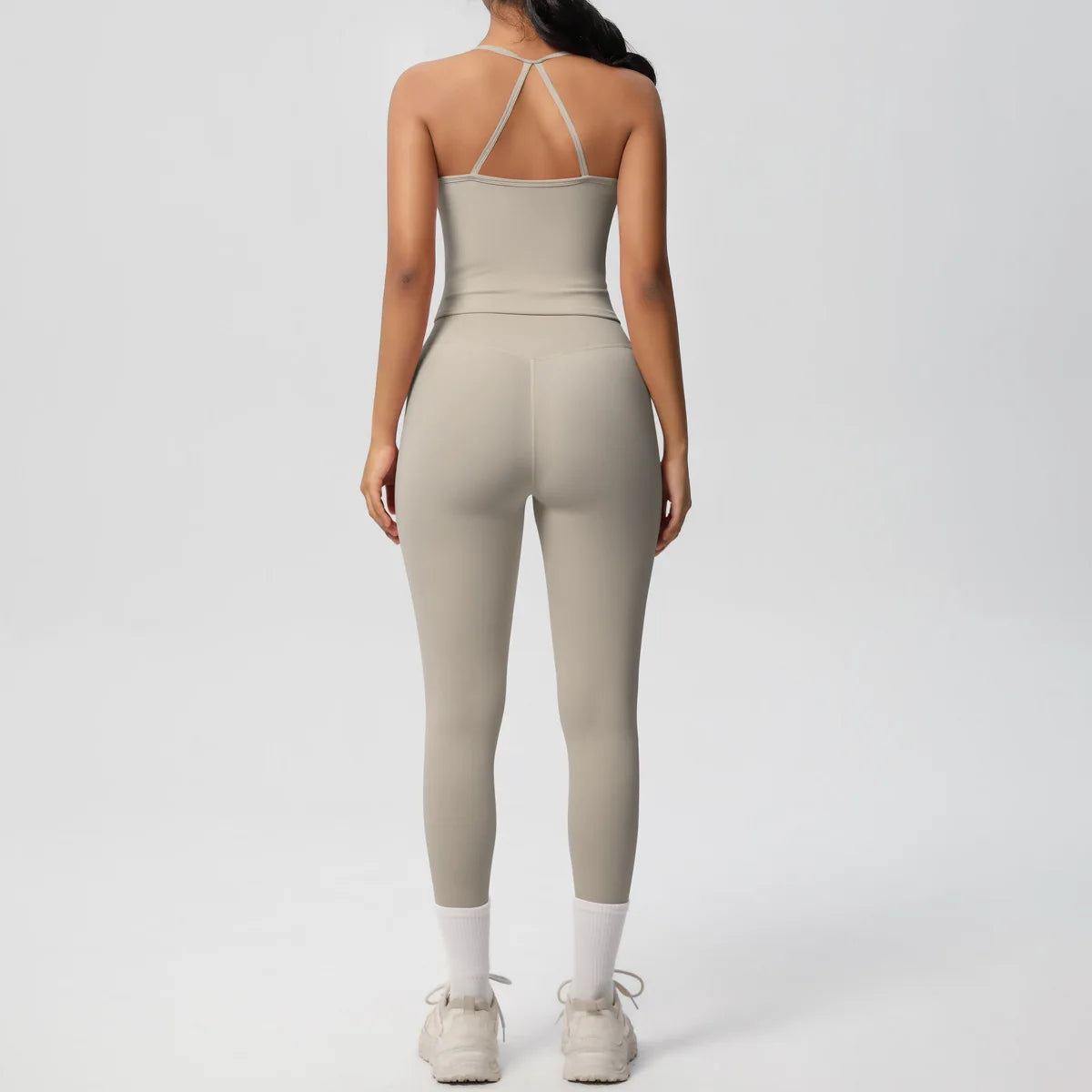 Yoga Outfits Women Tracksuit Fitness Suit Training Sleeveless Sport Gym Set Workout Overalls Sports Underwear Sportswear
