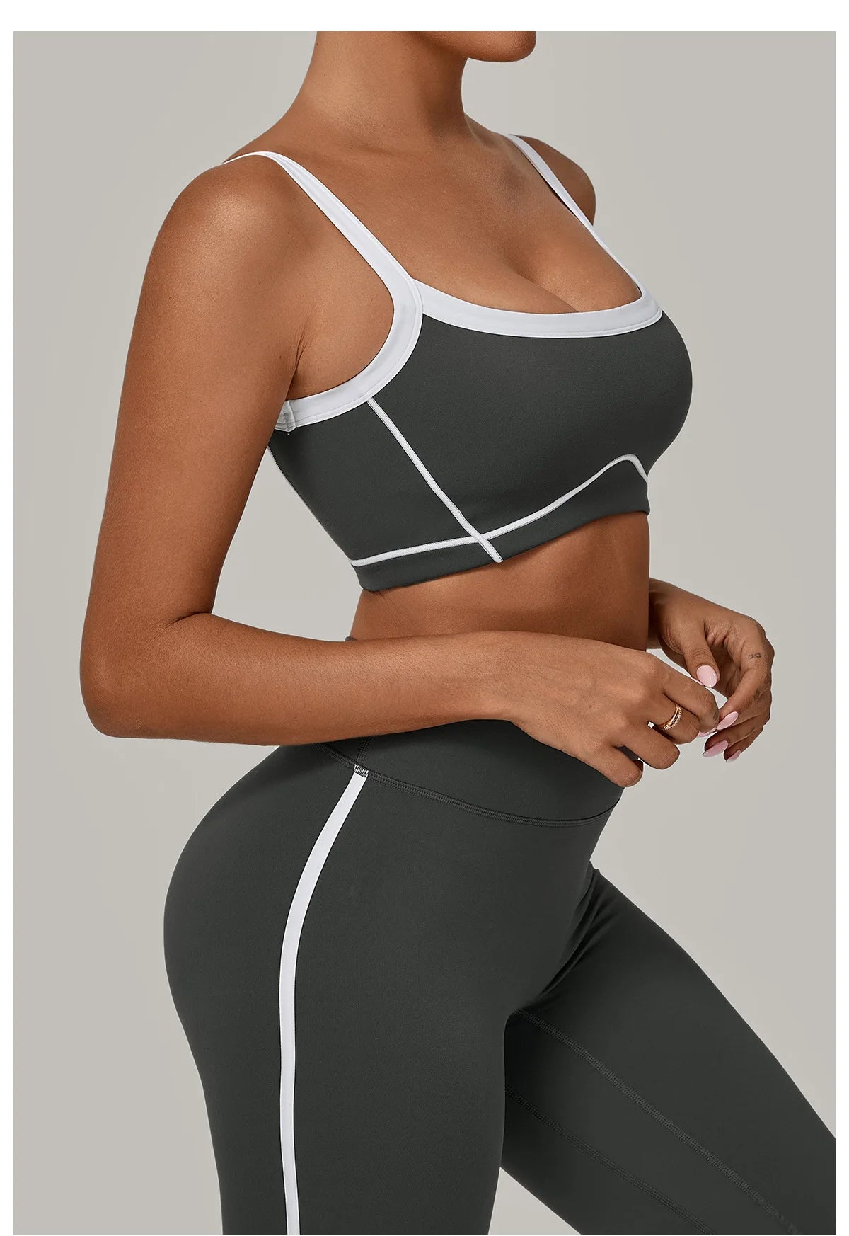 Patchwork Sports Bra Anti-Sweat Fitness Top Women Yoga Bra Shockproof Crop Top Push Up Sport Bra High Strength Gym Workout Top