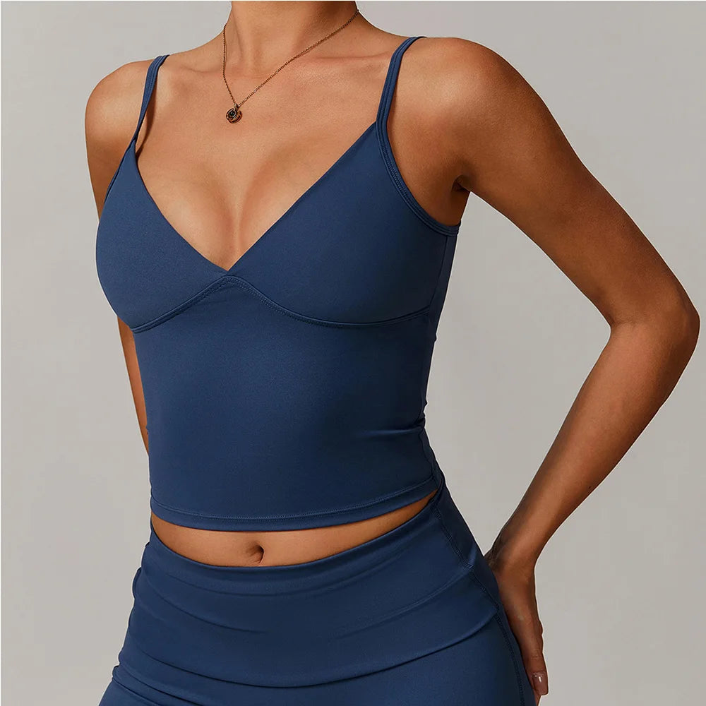 Breathable Sports Bra Fitness Top Sexy Women Underwear Yoga Bra Shockproof Crop Top Push Up Sport Bra Gym Running Workout Tops