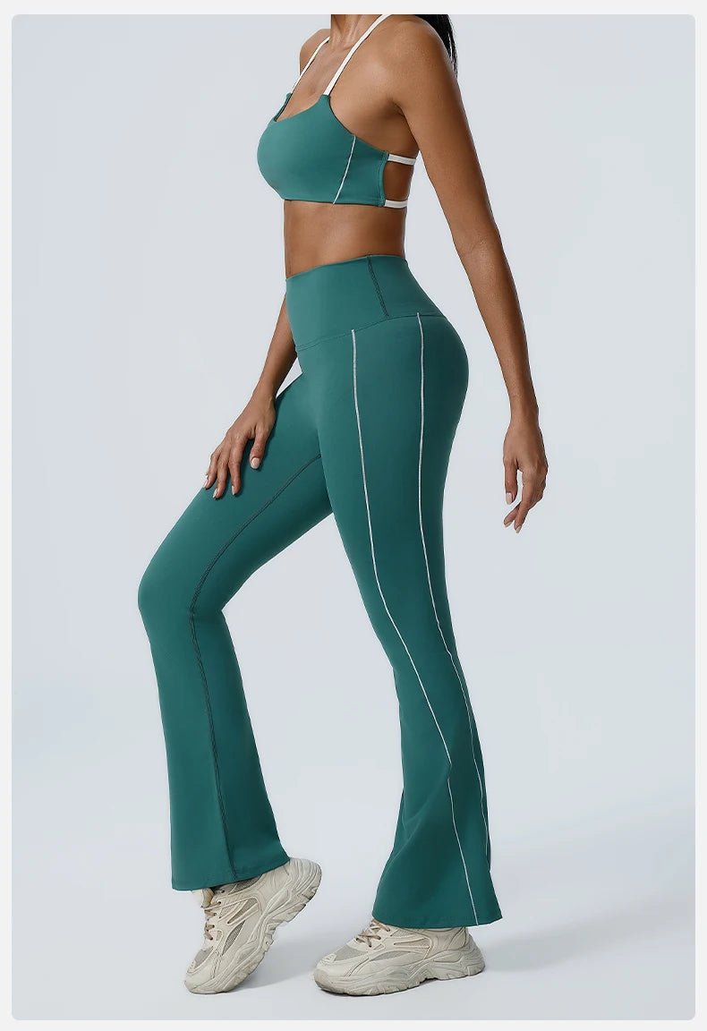 Workout Clothes Women's Tracksuit 2PCS Yoga Set Sportswear Gym Clothing High Waist Leggings Sportswear Fitness Sports Bra