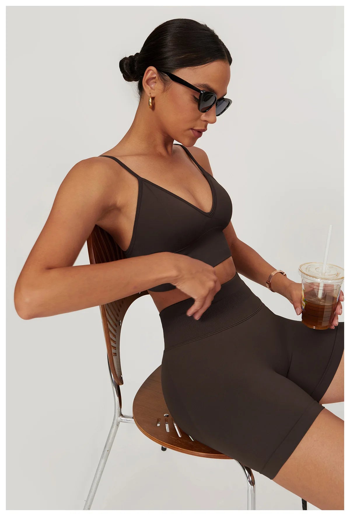 Ribbed Shorts for Women Yoga Shorts Push Up Booty Workout Gym Shorts Fitness High Waist Sports Short Seamless Women Clothing