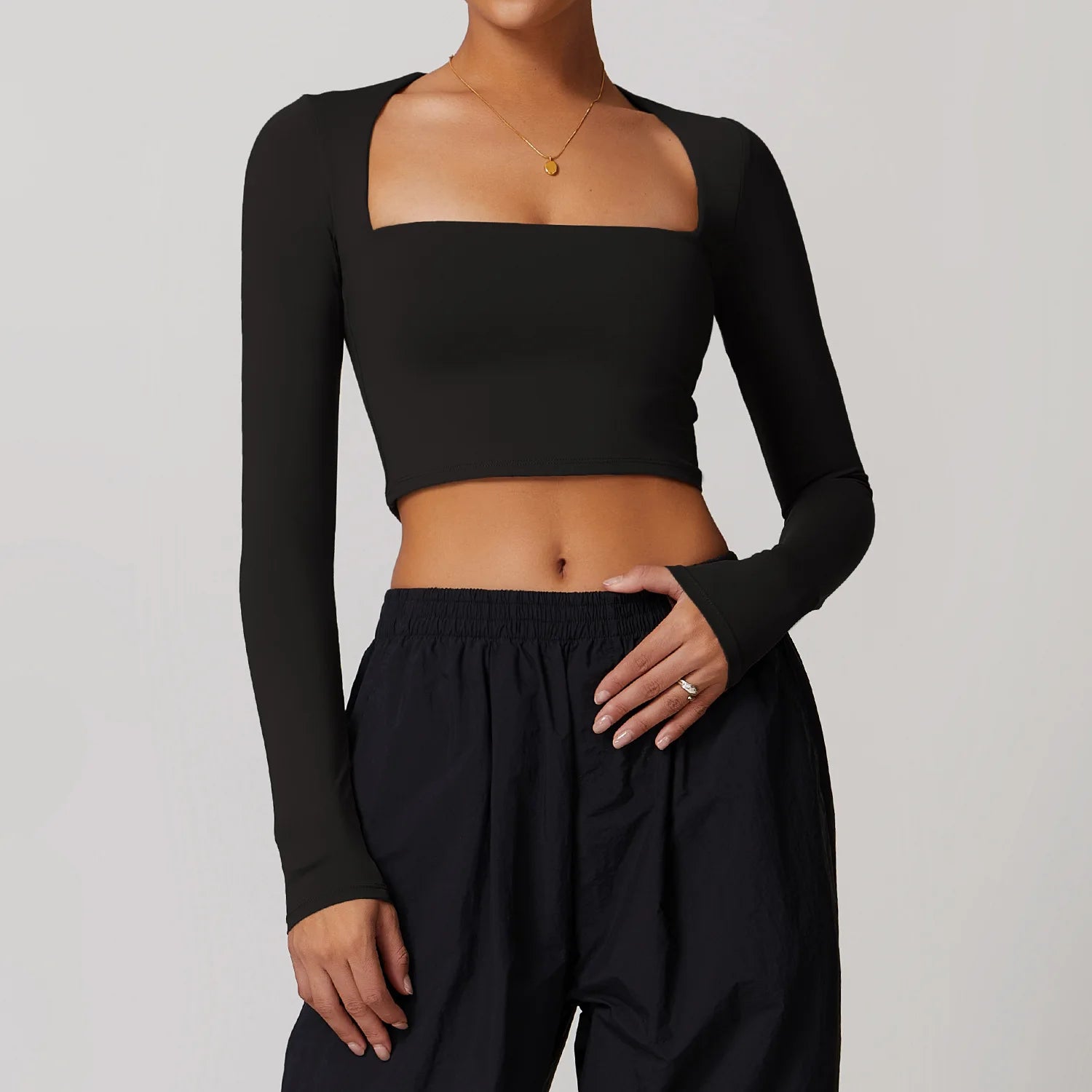 Women Yoga Long sleeved Women's Outdoor Running Fitness Wear T-shirt Sport Long Sleeved Yoga Shirt Gym Push Up Workout Top