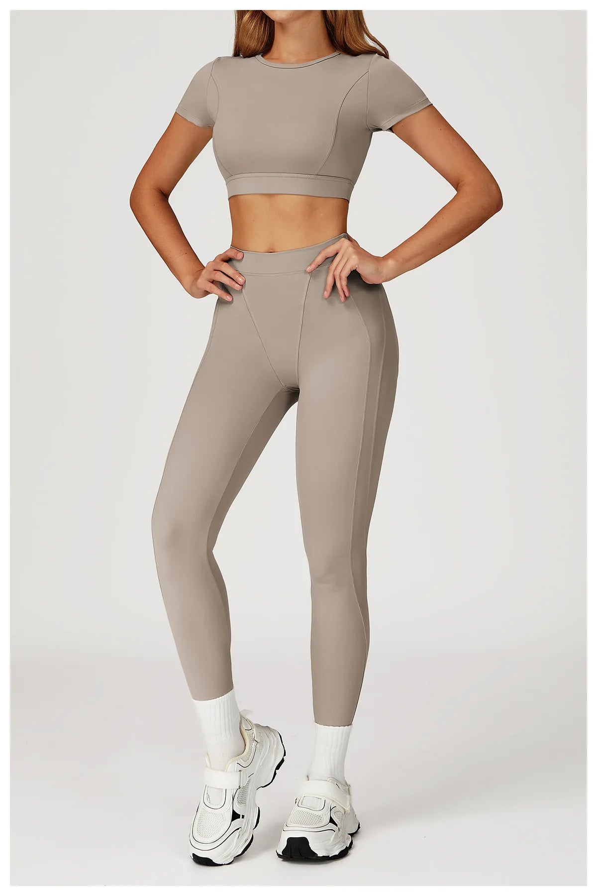 Women Yoga Top Workout Sport T Shirts Fitness Clothes Short Sleeve Push Up Yoga Shirt Gym Top Running Active Wear Sport Top