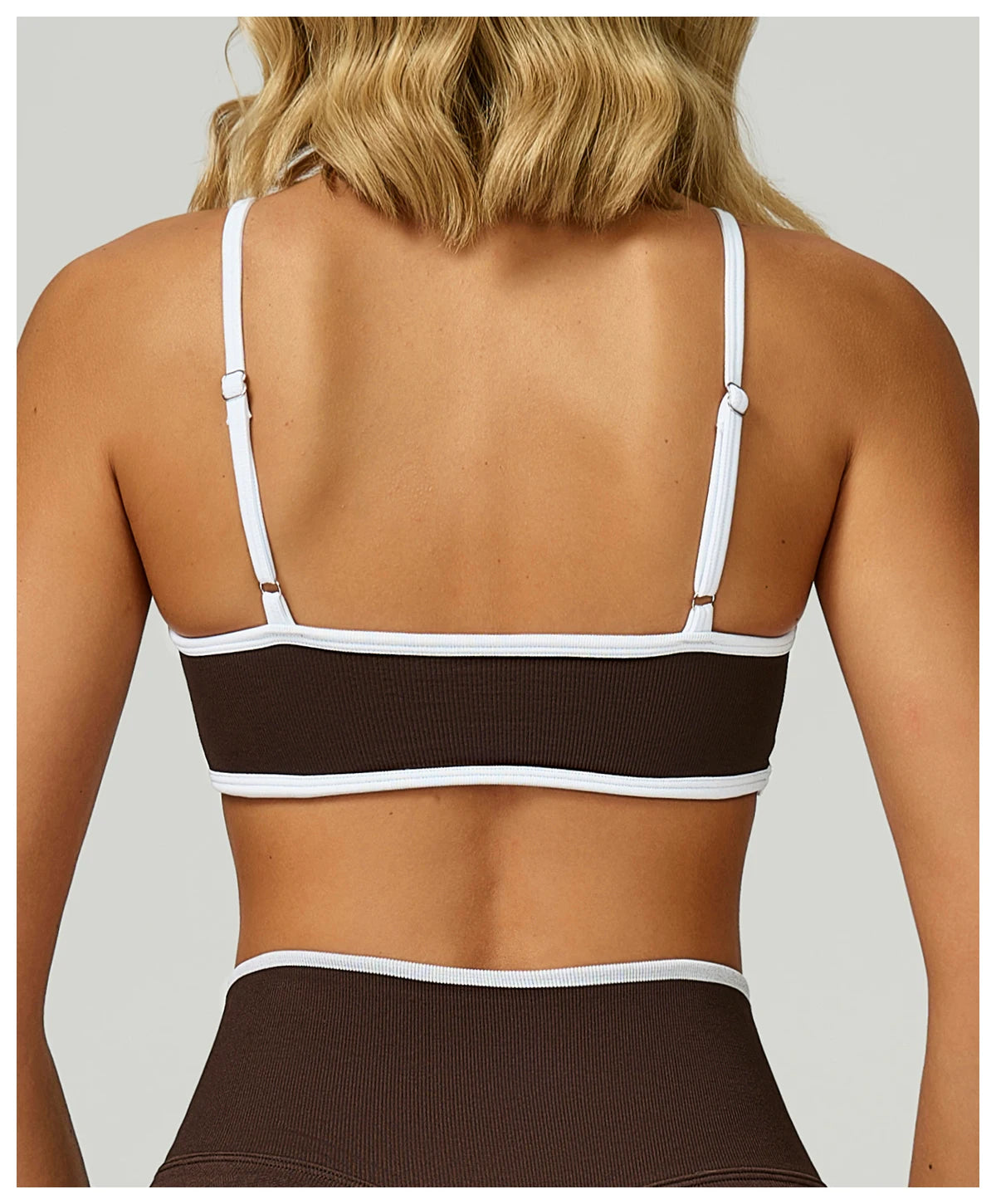 Women Seamless Halter Sports Bra High Support Push-up Open Back activewear Gym Tank Top Fitness Underwear Yoga Workout Brassiere