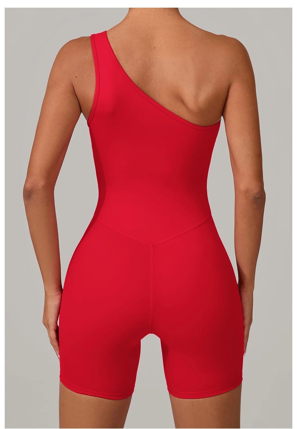 One Shoulder Jumpsuit Women's Fitness Suit Short Sets Sports Overalls for Woman Tracksuit Yoga Clothing Gym Workout Sportswear