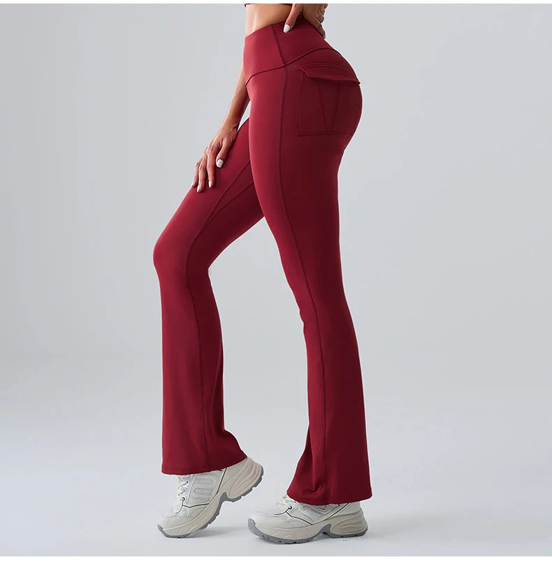 Sports Leggings Women Flares Leggings High Waist Tights Scrunch Butt Yoga Flares Pants Push Up Gym Leggings Women Yoga Clothes