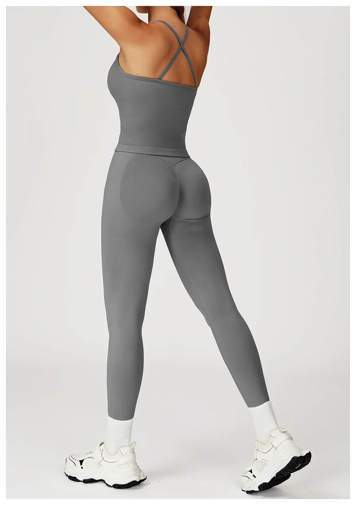 Seamless High Waist Solid Leggings Women Slim Tights Fitness Yoga Elastic Leggings Push Up Butt Knit Fashion Gym Workout Pants
