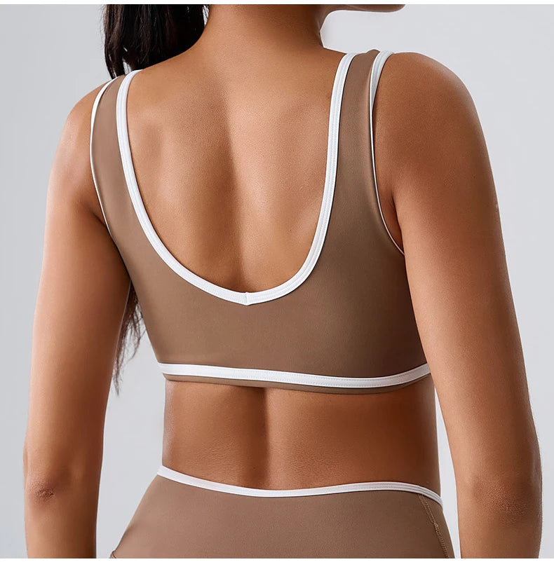 Patchwork Tank Top Women Underwear Gym Women Sports Bra Push Up Crop Tops Fitness Bras Breathable Running Athletic Sportswear