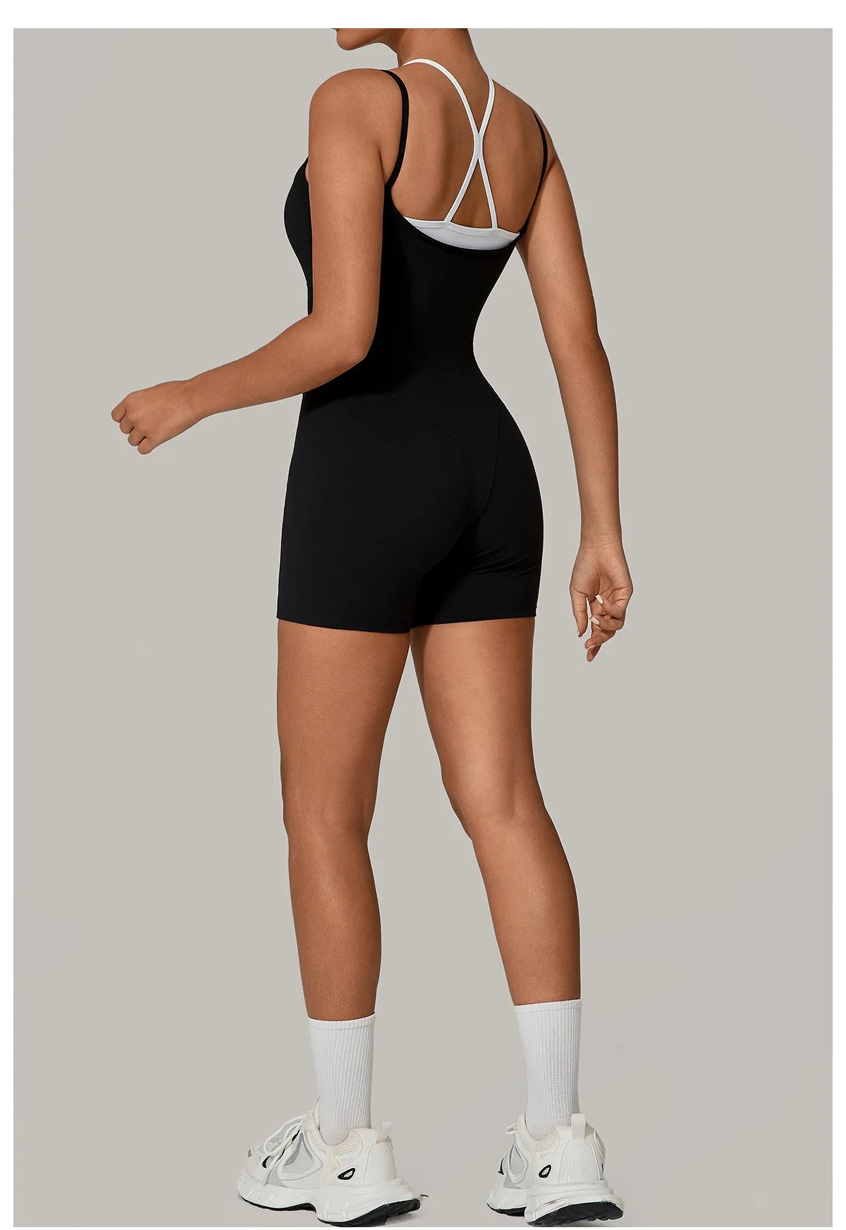 Short Sports Jumpsuit Sleeveless Gym Set Women Tracksuit Yoga Clothes Rompers Workout One-piece Suit Female Outdoor Bodysuits