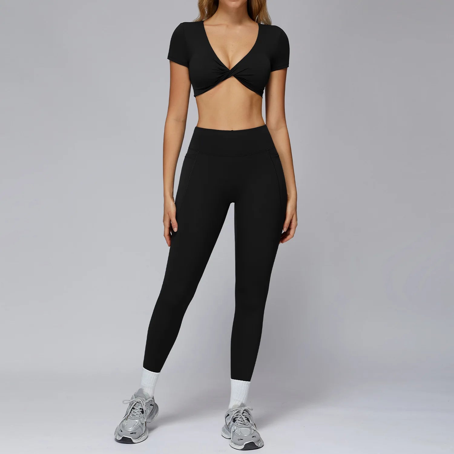 Sports Bra Women's Set 2PCS Professional Fitness Tank Top Bra Shockproof Running Leggings Yoga Suit Beautiful Back Bra Clothing