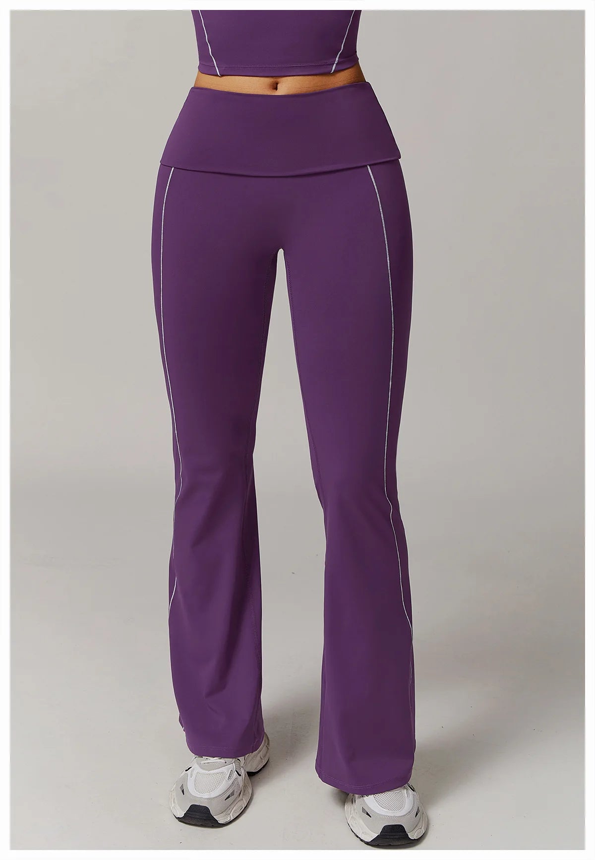 Fitness Bell-bottoms Women Sport Leggings High Waist Wide Leg Pants Yoga Leggings Gym Quick Dry Push Up Slim Pants Female Tights