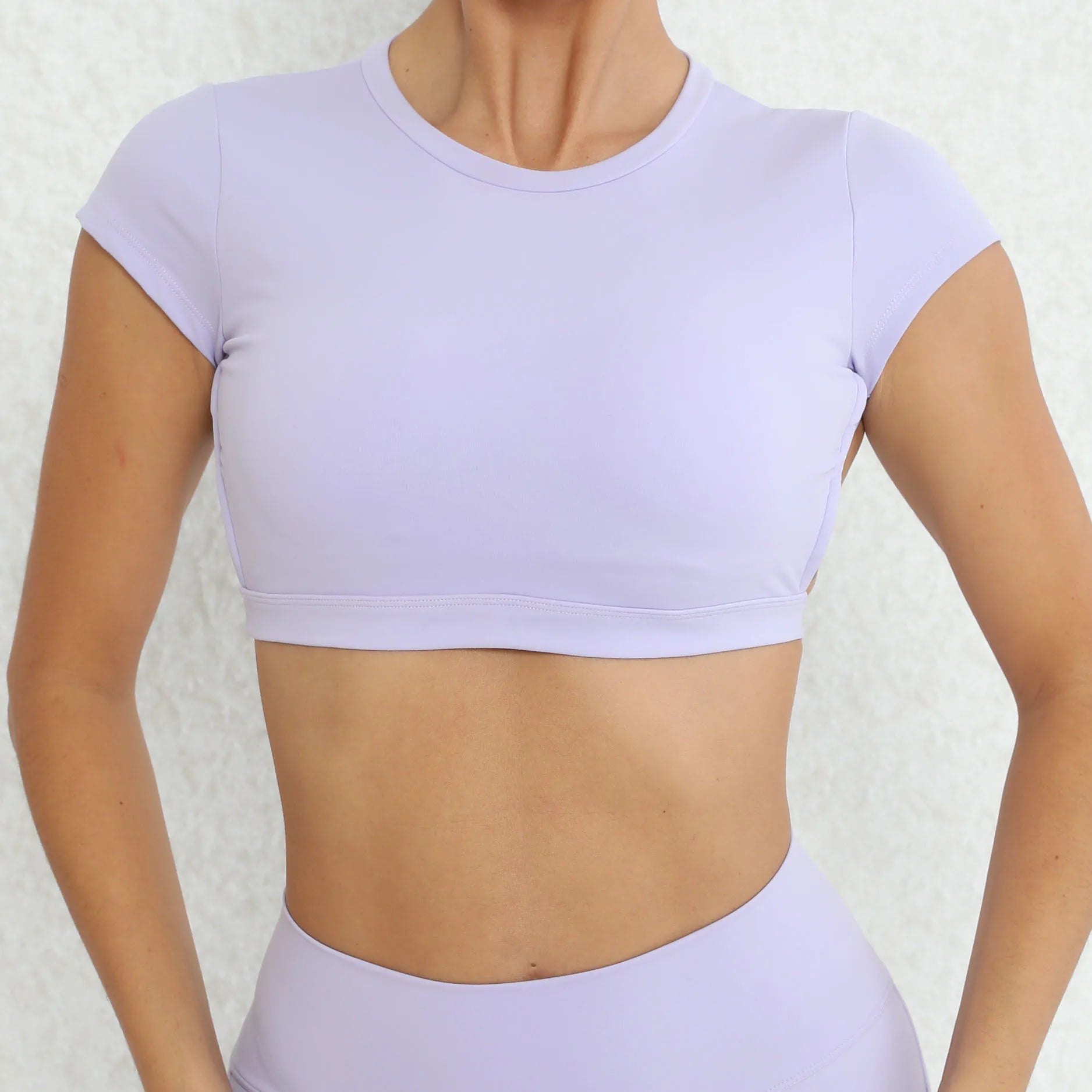 Hollow Beauty Back Crop Top Short Sleeve Yoga Shirt Women Fitness Workout Tops Gym Clothes Push Up Sportswear Running T-shirts