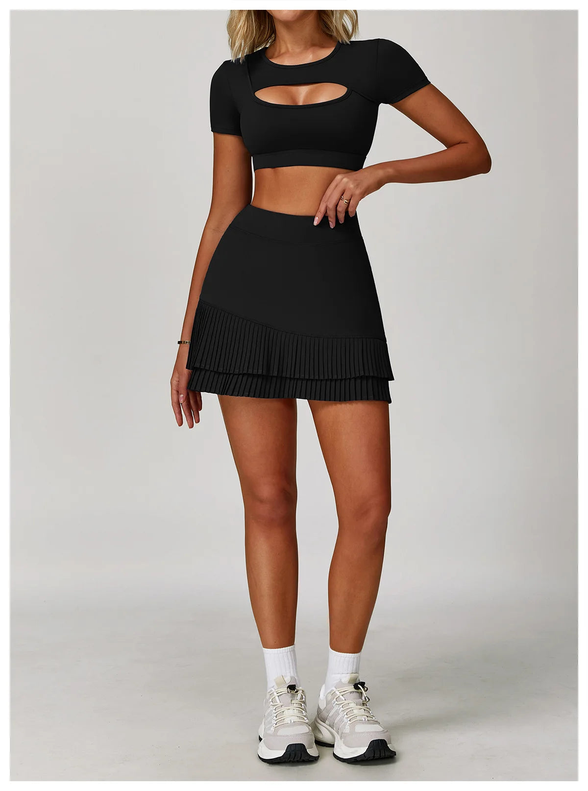 Women's Pleated Sports Skirts Dancing Golf Tennis Skirt for Women Gym Workout Push Up Fitness Shorts High Waist Running Skirts ﻿