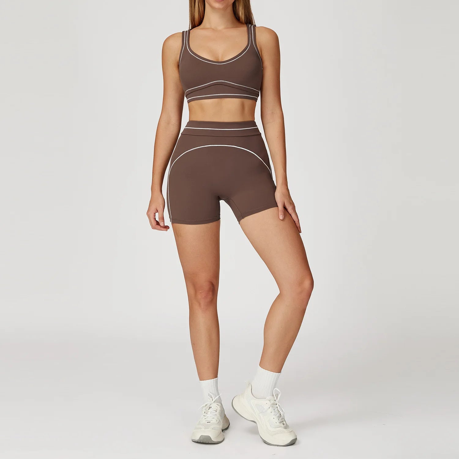 Women's Tracksuit Yoga Set 2PCS Sport Suit Gym Wear Workout Clothes Gym Outfits High Waist Legging Fitness Bra Set Sports Suits